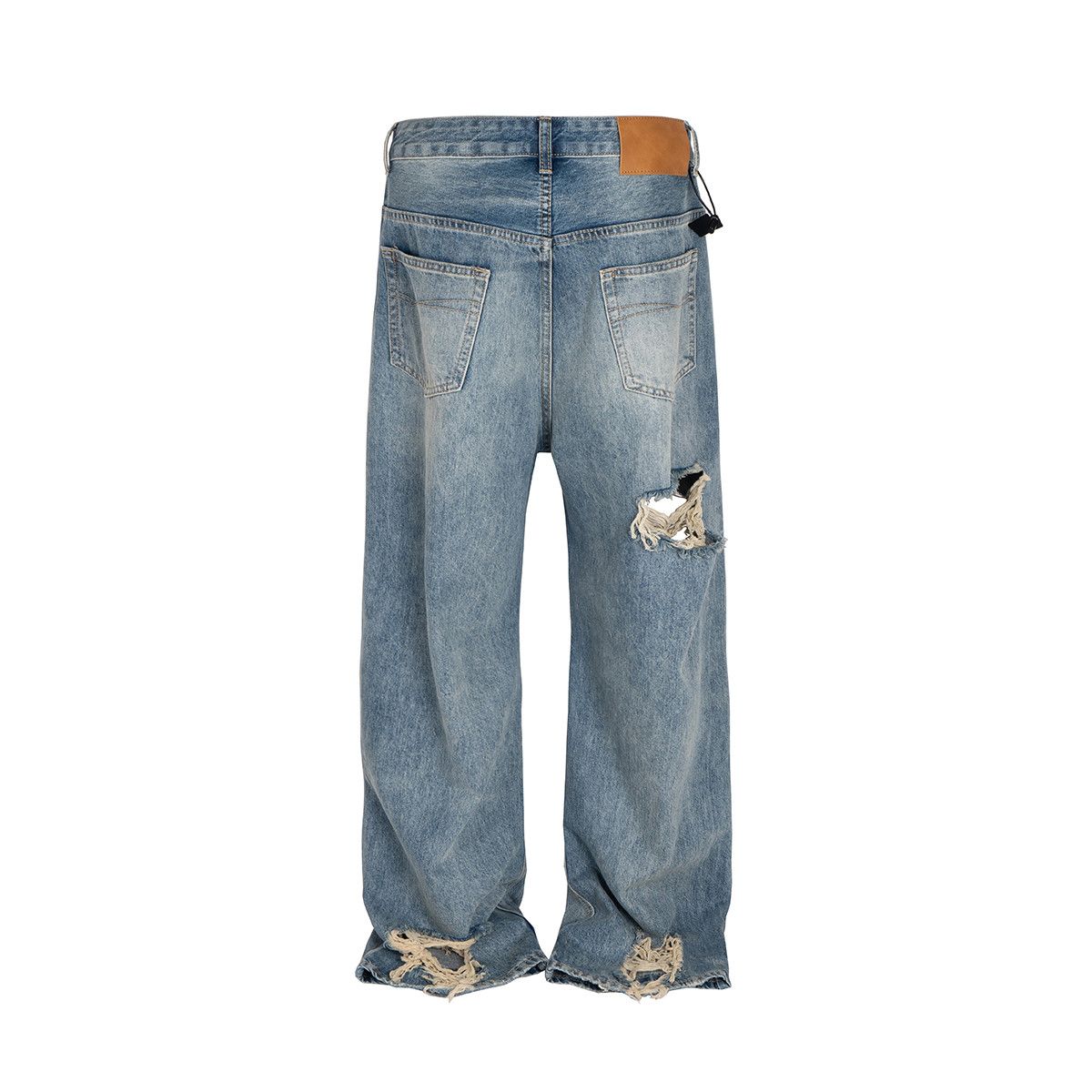 Japanese Brand × Jean High street ripped frayed damage jeans Size US 31 - 5 Thumbnail
