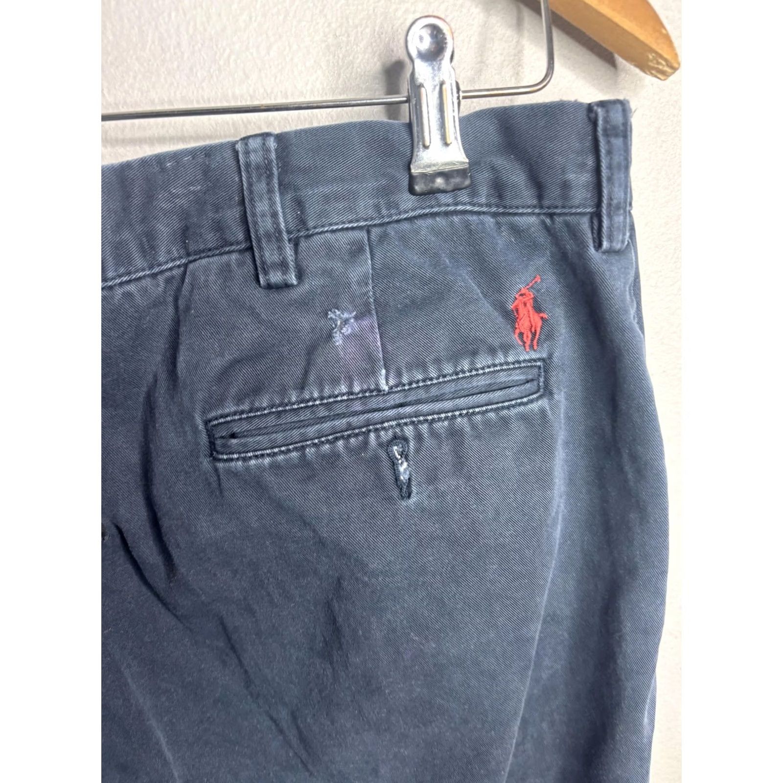 Polo Ralph Lauren Polo Ralph Lauren Preston Chino Pants Mens 36x32 Blue Cotton Flat Front Casual Pants Size US M / EU 48-50 / 2 - 5 Thumbnail