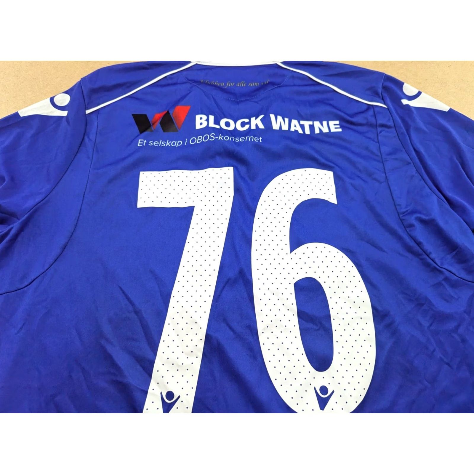 Macron Macron SK Haugar Norway Football Jersey S Unisex Adults Long Sleeve Blue XS? Size US S / EU 44-46 / 1 - 6 Thumbnail