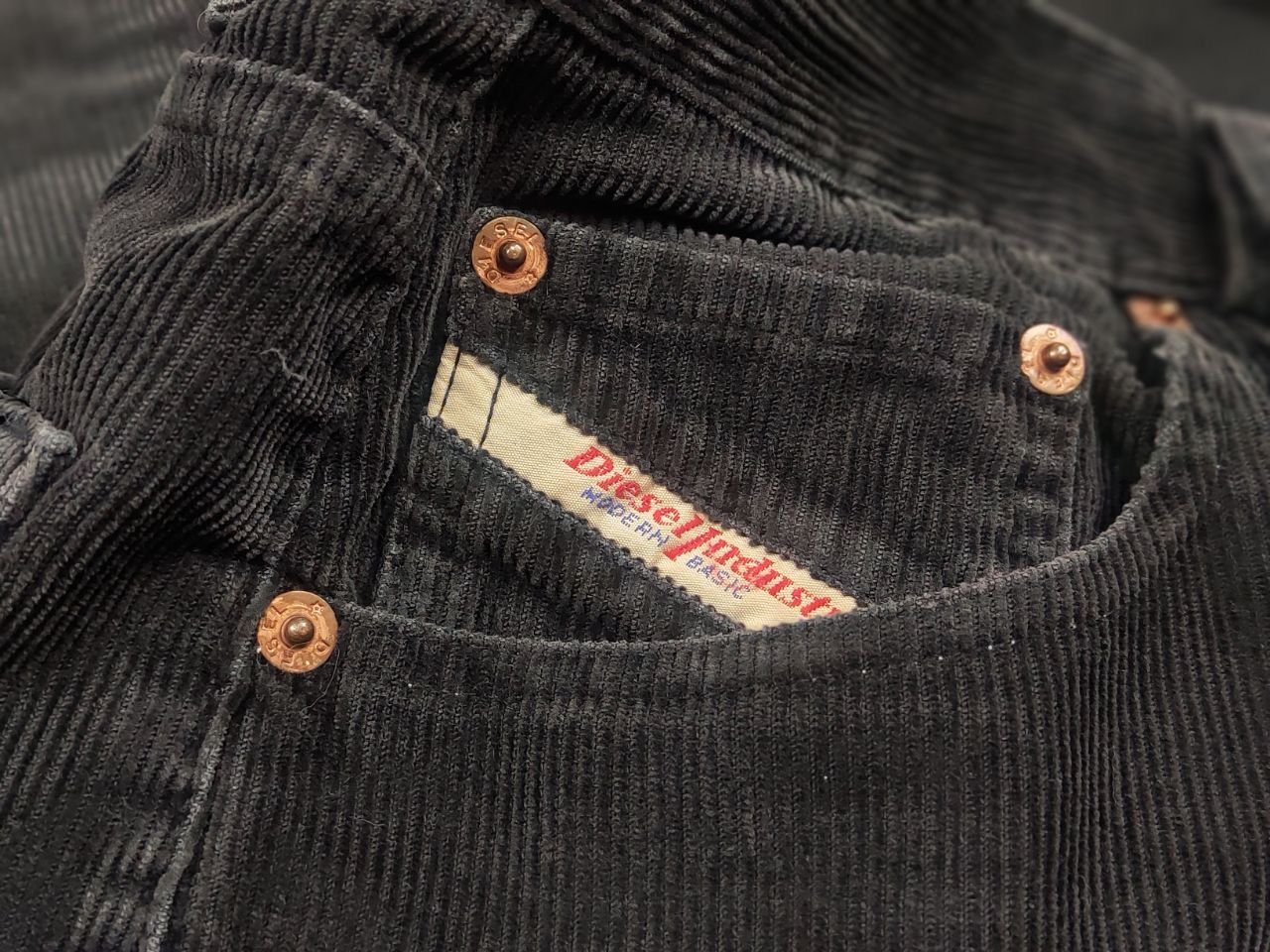 Diesel Vintage Diesel 90's Dark Gray Corduroy Trouser Pants Size US 30 / EU 46 - 14 Thumbnail