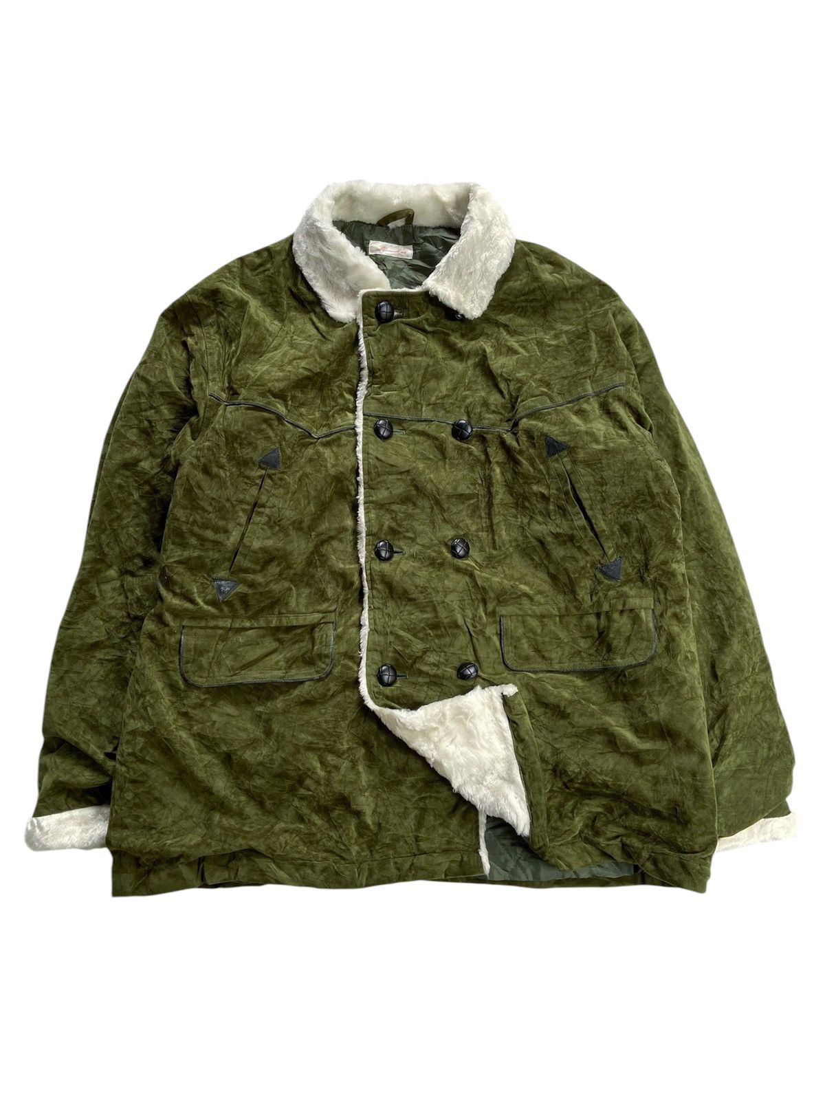 Japanese Brand MARVELOUS FAUX FUR MULTI POCKET WINTER JACKET Size US XL / EU 56 / 4 - 1 Thumbnail