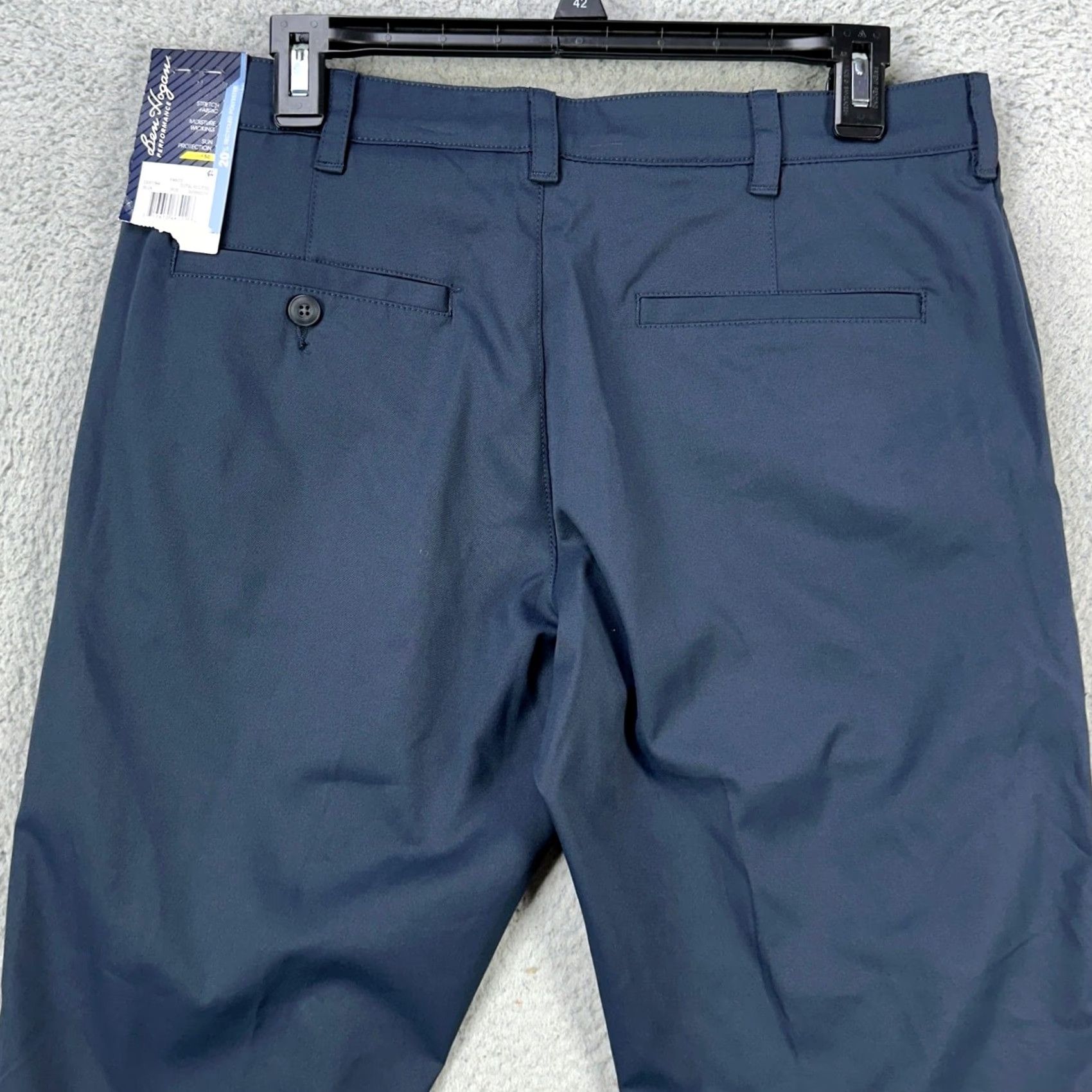 Hogan Ben Hogan Mens Chino Pants 30X30 Blue Flat Front Performance Straight NEW Size US 30 / EU 46 - 3 Thumbnail