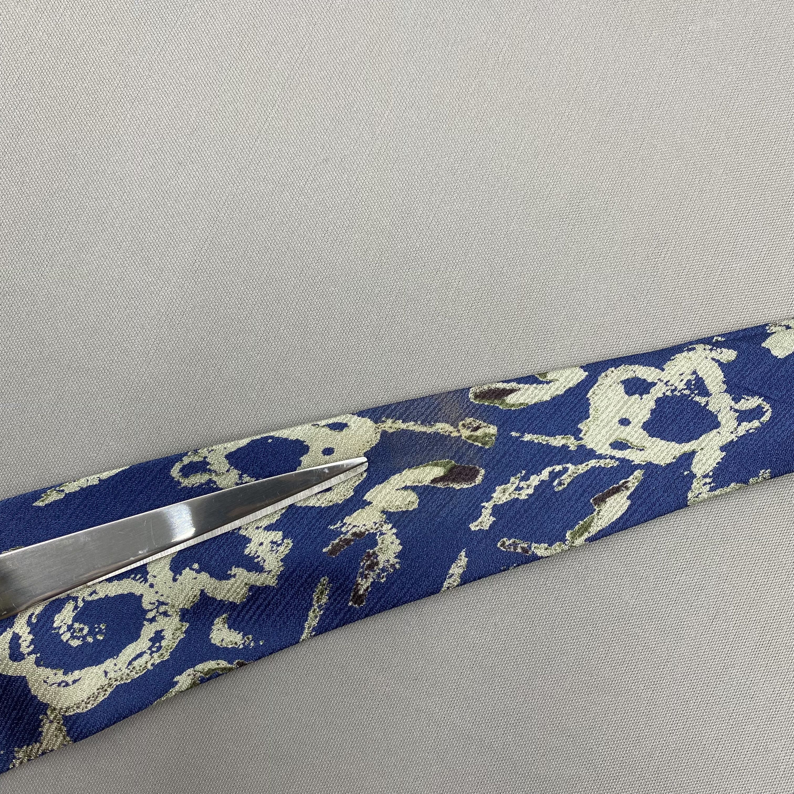 Japanese Brand Vintage Sonia Rykiel Homme SILK Necktie Cravate Pure Silk Size ONE SIZE - 8 Thumbnail