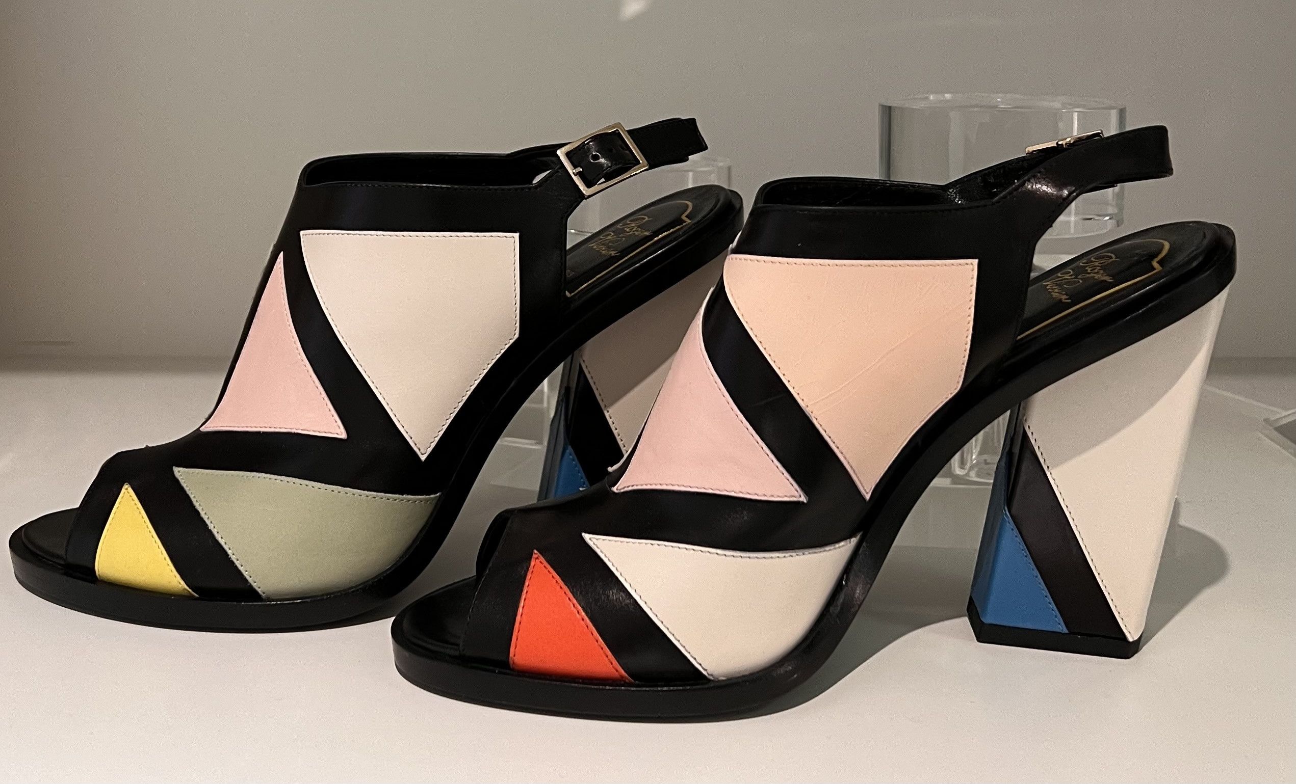 Roger Vivier Roger Vivier Colour Block Heels Size US 8 / IT 38 - 2 Thumbnail