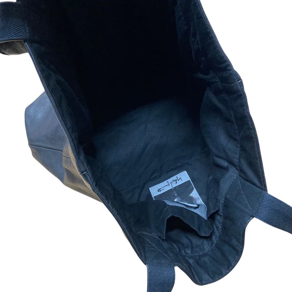 Yohji Yamamoto YOHJI YAMAMOTO Signature Logo Leather Tote Bag Size ONE SIZE - 5 Thumbnail