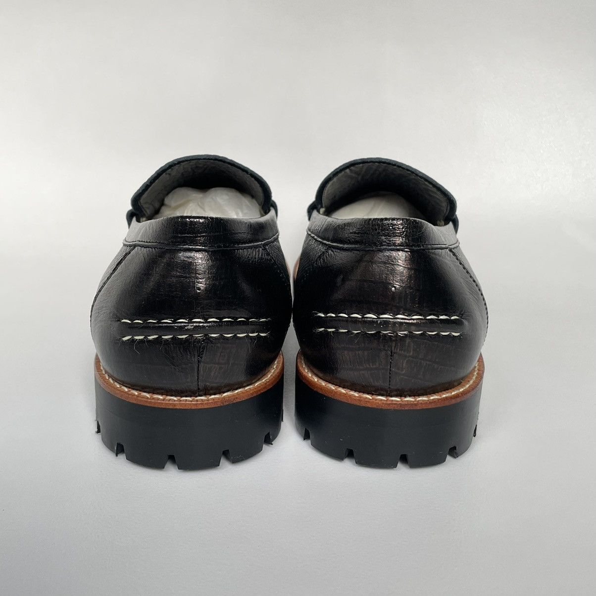 Comme des Garcons Commando Sole Textured Leather Loafers Size US 12 / EU 45 - 12 Thumbnail