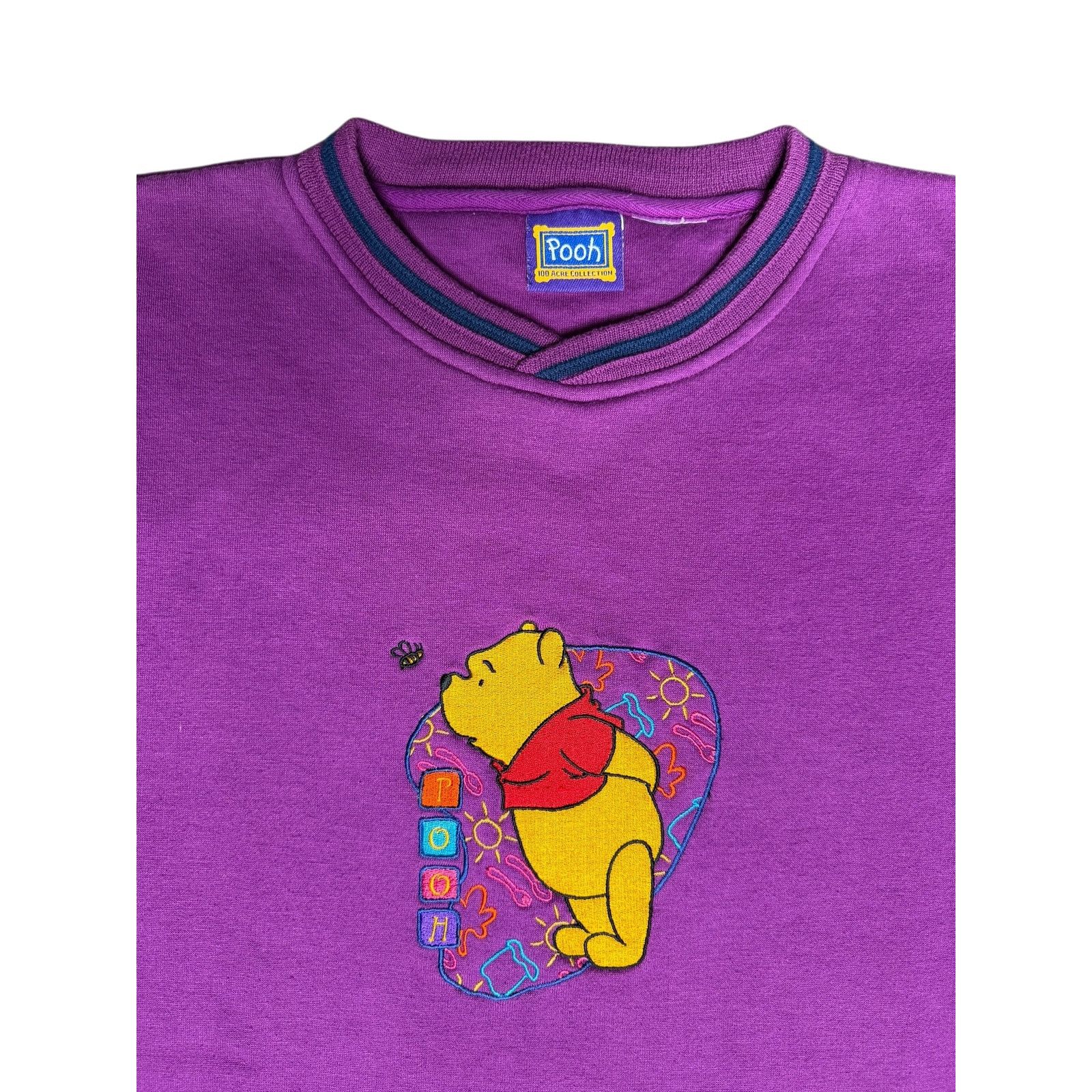 Disney × Vintage Vintage Disney Winnie the Pooh Embroidered Sweatshirt Size L / US 10 / IT 46 - 3 Thumbnail