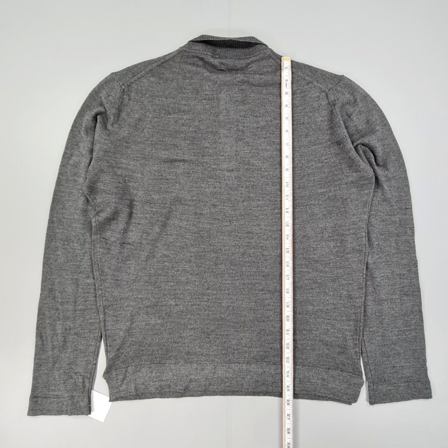 Sergio Tacchini Sergio Tacchini Jumper Mens Wool Acrylic Lightweight Knit Polo Neck Long Sleeve Grey Medium Size US M / EU 48-50 / 2 - 7 Thumbnail