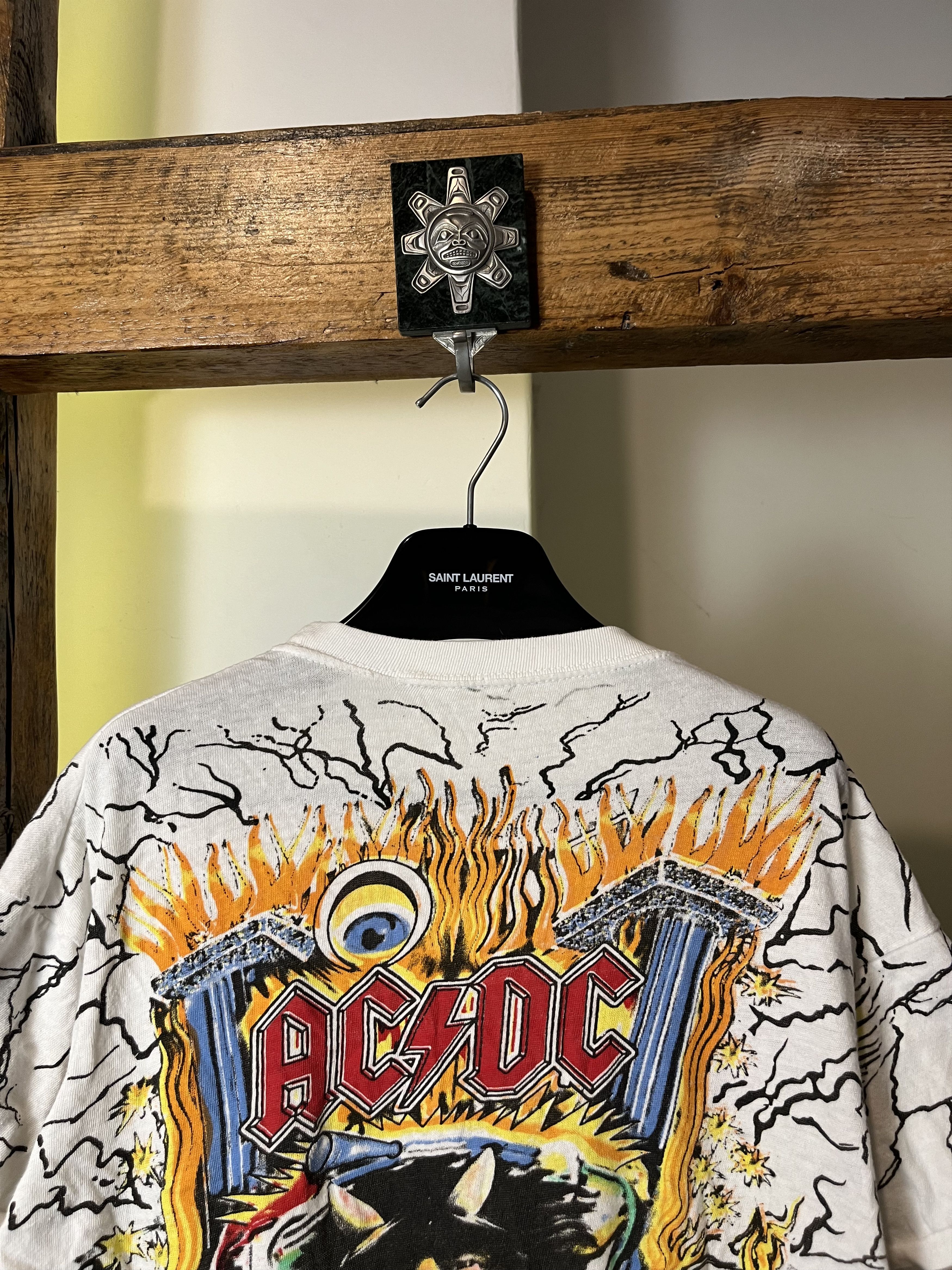 AC/DC × Vintage 80/90s AC/DC Crazy AOP Tee Size US L / EU 52-54 / 3 - 7 Thumbnail