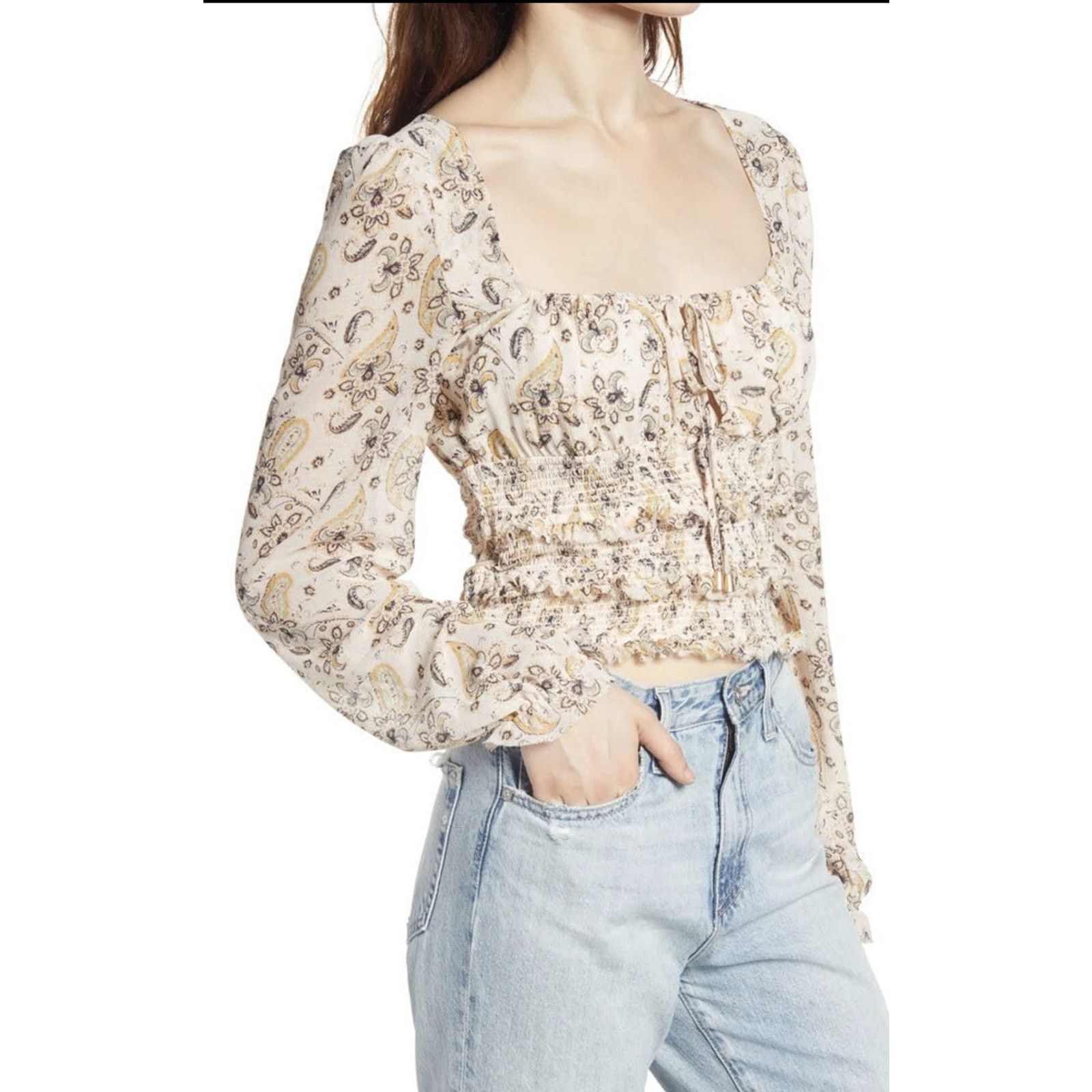 Free People Free People Lolita Top Women Light Combo Size Large A002081 Size L / US 10 / IT 46 - 2 Thumbnail