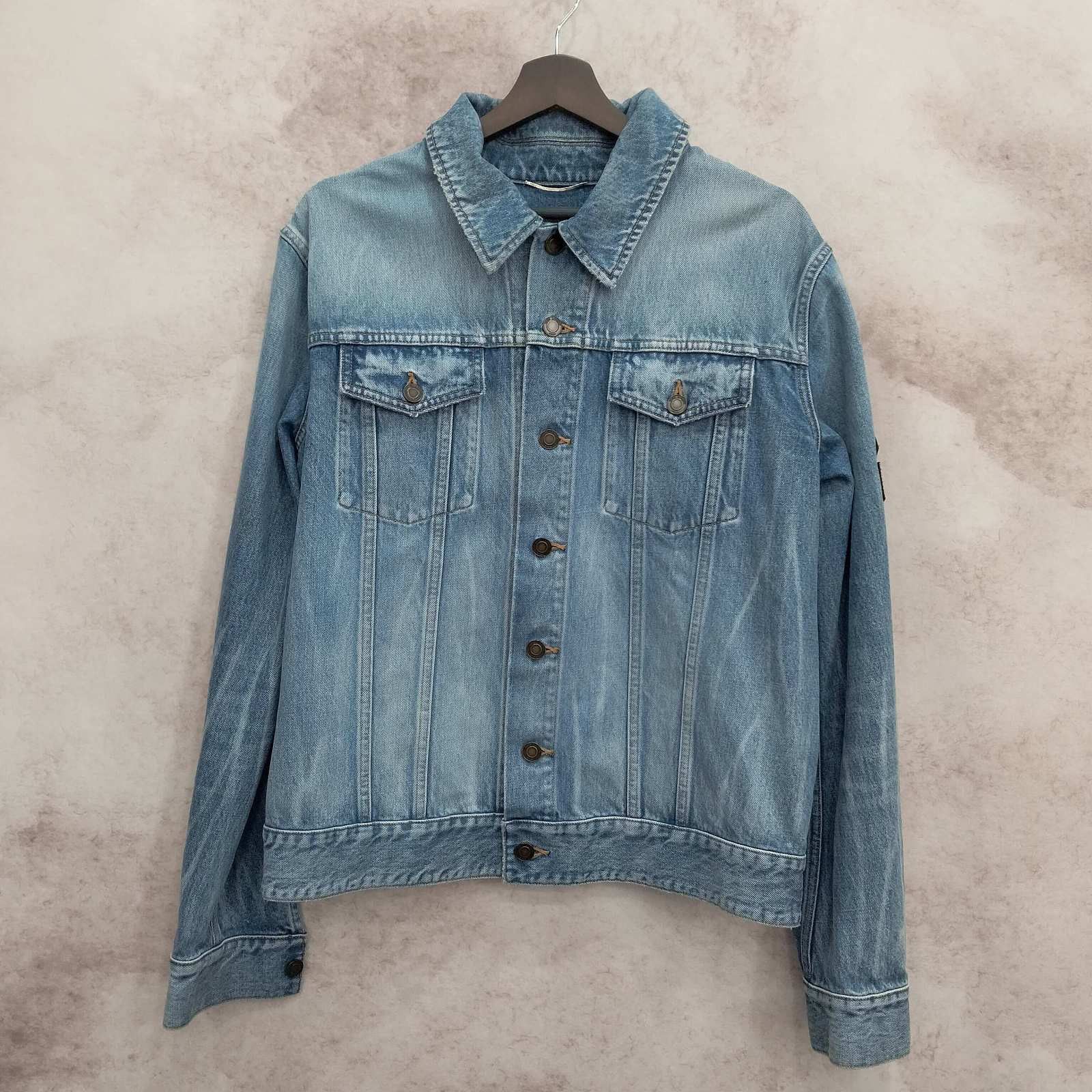 Saint Laurent Paris Saint Laurent Blue Denim Jacket Size L Size US L / EU 52-54 / 3 - 1 Thumbnail