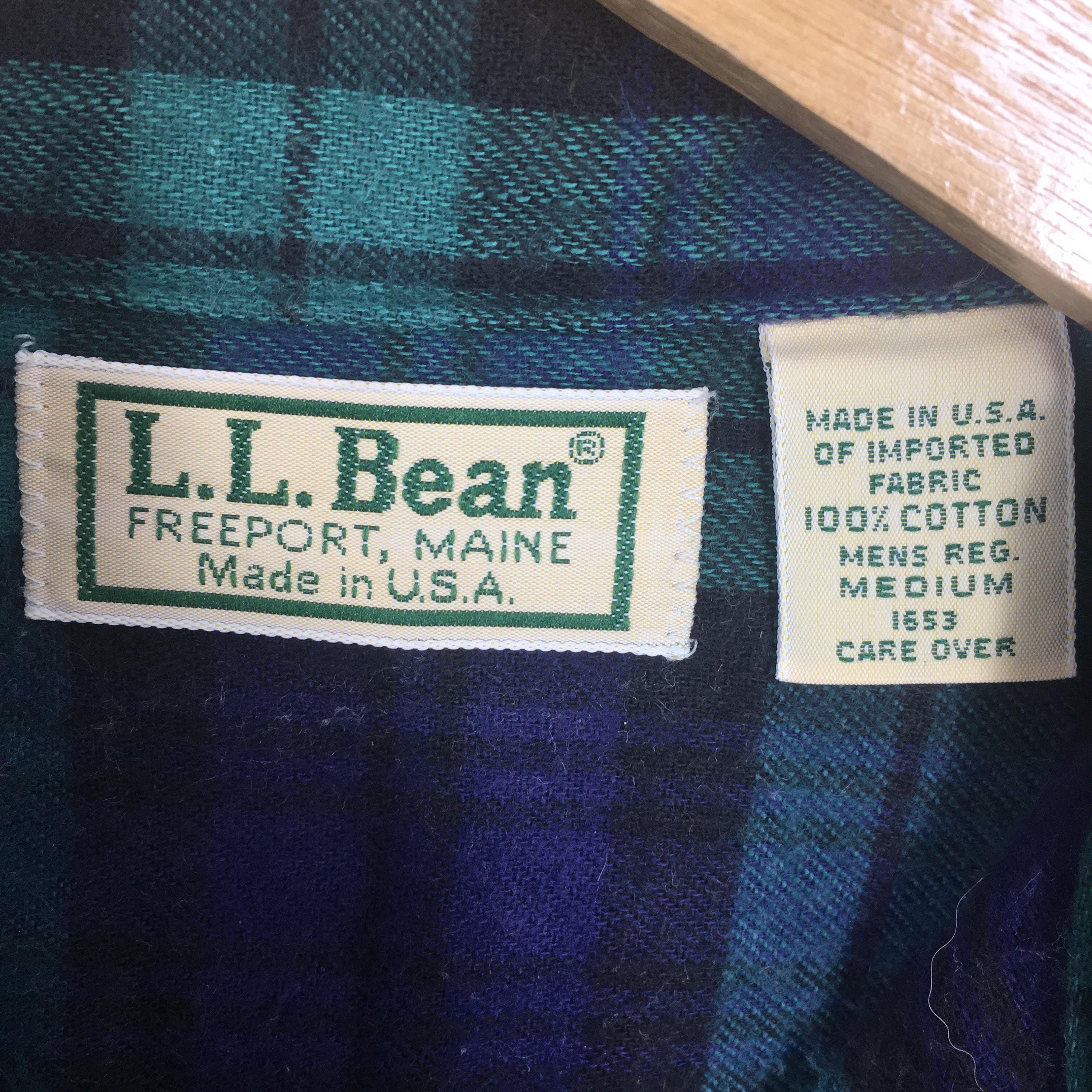 Flannel × L.L. Bean × Vintage Vintage LL Bean Flannel Checkered Shirt Men Medium Size US M / EU 48-50 / 2 - 5 Thumbnail