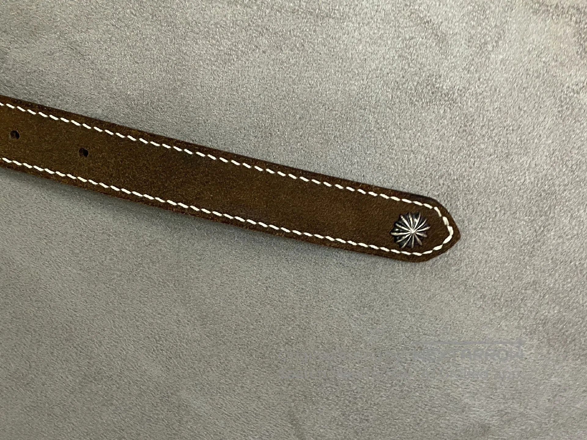 Japanese Brand Japanese Handmade 925 Silver Suede Belt. Size ONE SIZE - 5 Thumbnail
