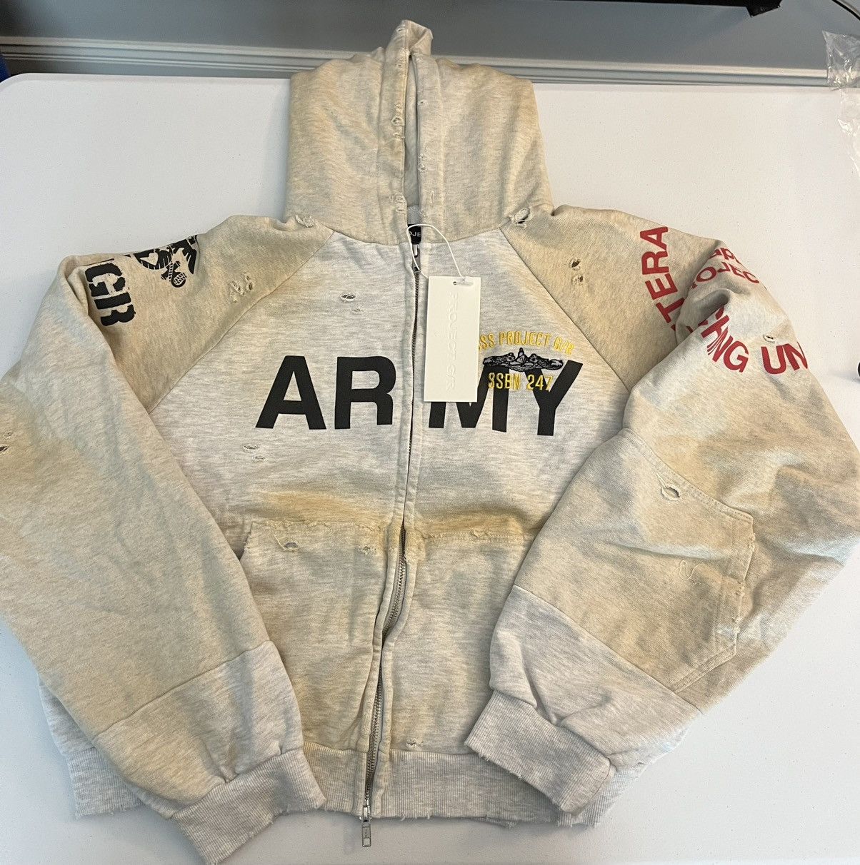 Japanese Brand × PROJECT G/R Project GR ARMY Zipup Hoodie | Grailed