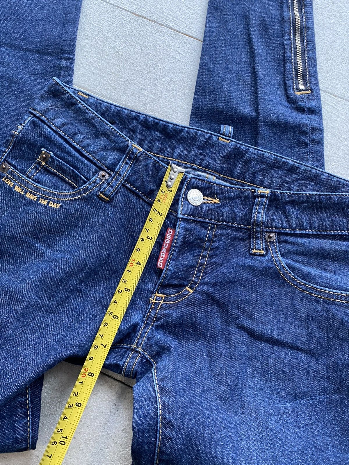 Dsquared2 Luxury Dsquared2 Women’s Skinny Jeans Ankle Zip Blue Denim Size 28" / US 6 / IT 42 - 15 Thumbnail