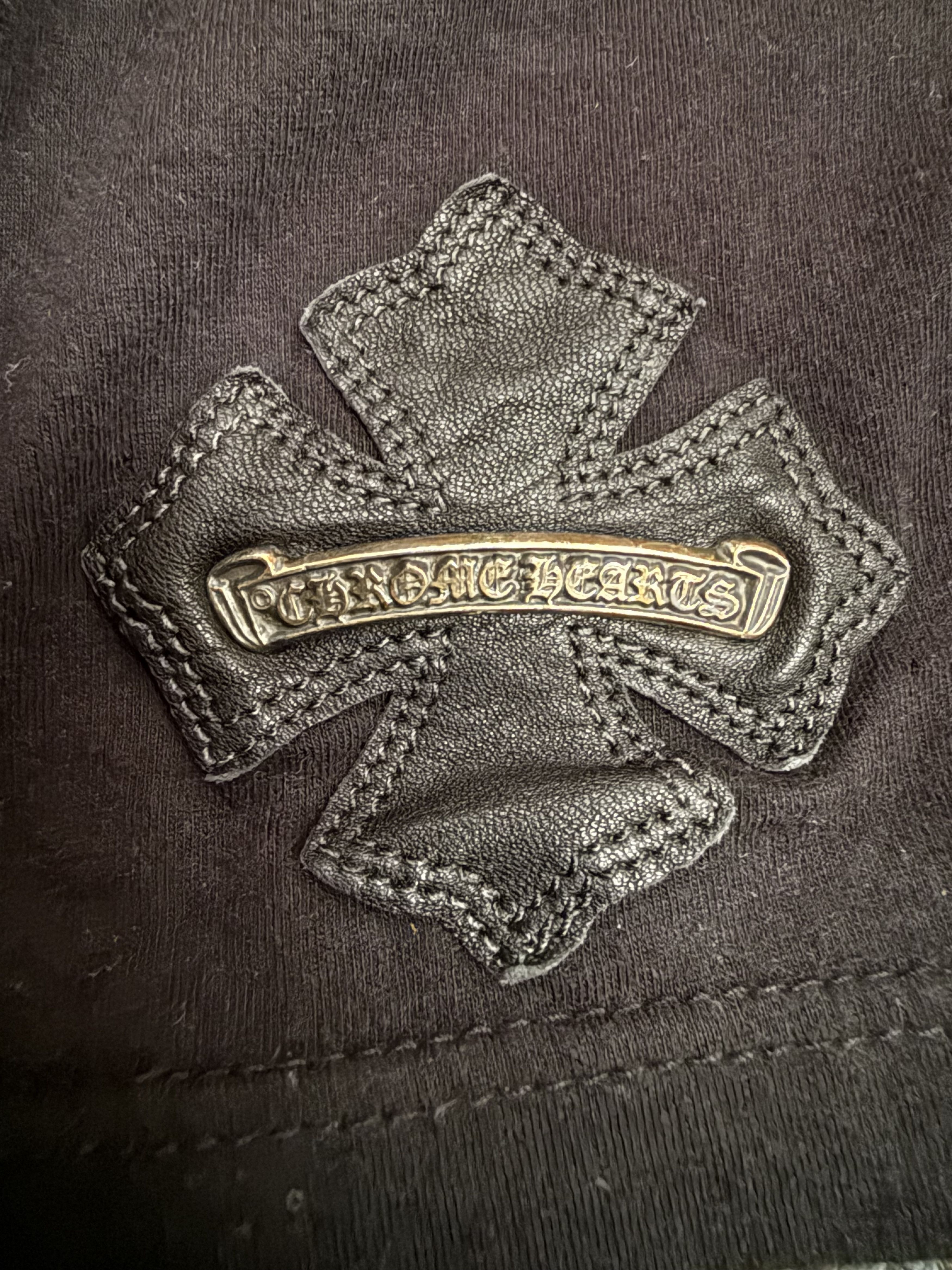 Chrome Hearts Chrome Hearts Black Long Sleeve Leather Patch w/ Hardware Size US M / EU 48-50 / 2 - 2 Thumbnail