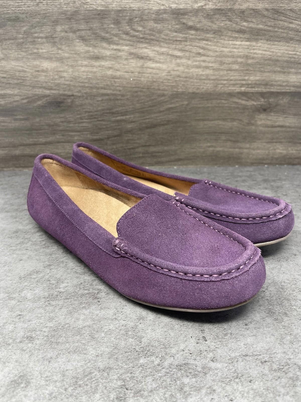 Vionic Vionic Shoes Womens 9.5 Chill Debbie Suede Loafers Purple Size US 9.5 / IT 39.5 - 5 Thumbnail