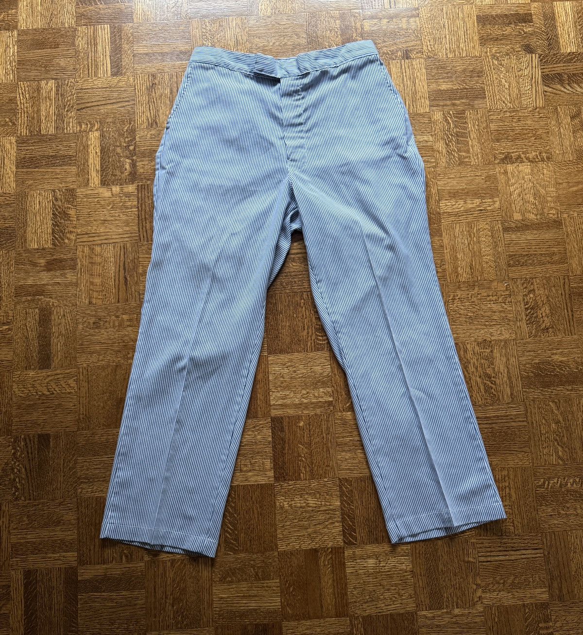 Vintage Vintage 60s Sears Pinstripe Seersucker Trousers Pants Size US 32 / EU 48 - 1 Thumbnail