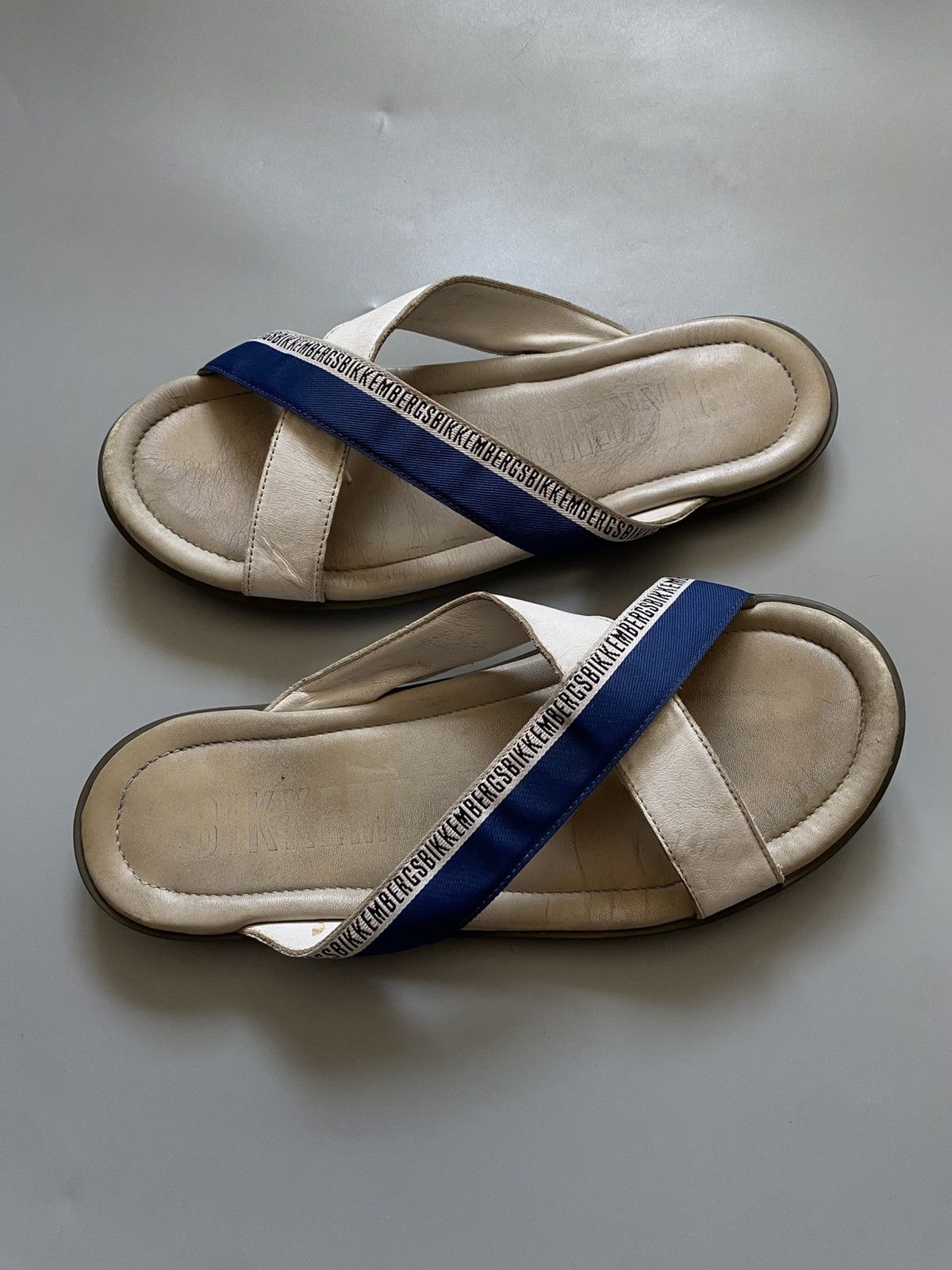 Dirk Bikkembergs BIKKEMBERGS leather summer shoes flip flops vintage Size US 8 / EU 41 - 2 Thumbnail