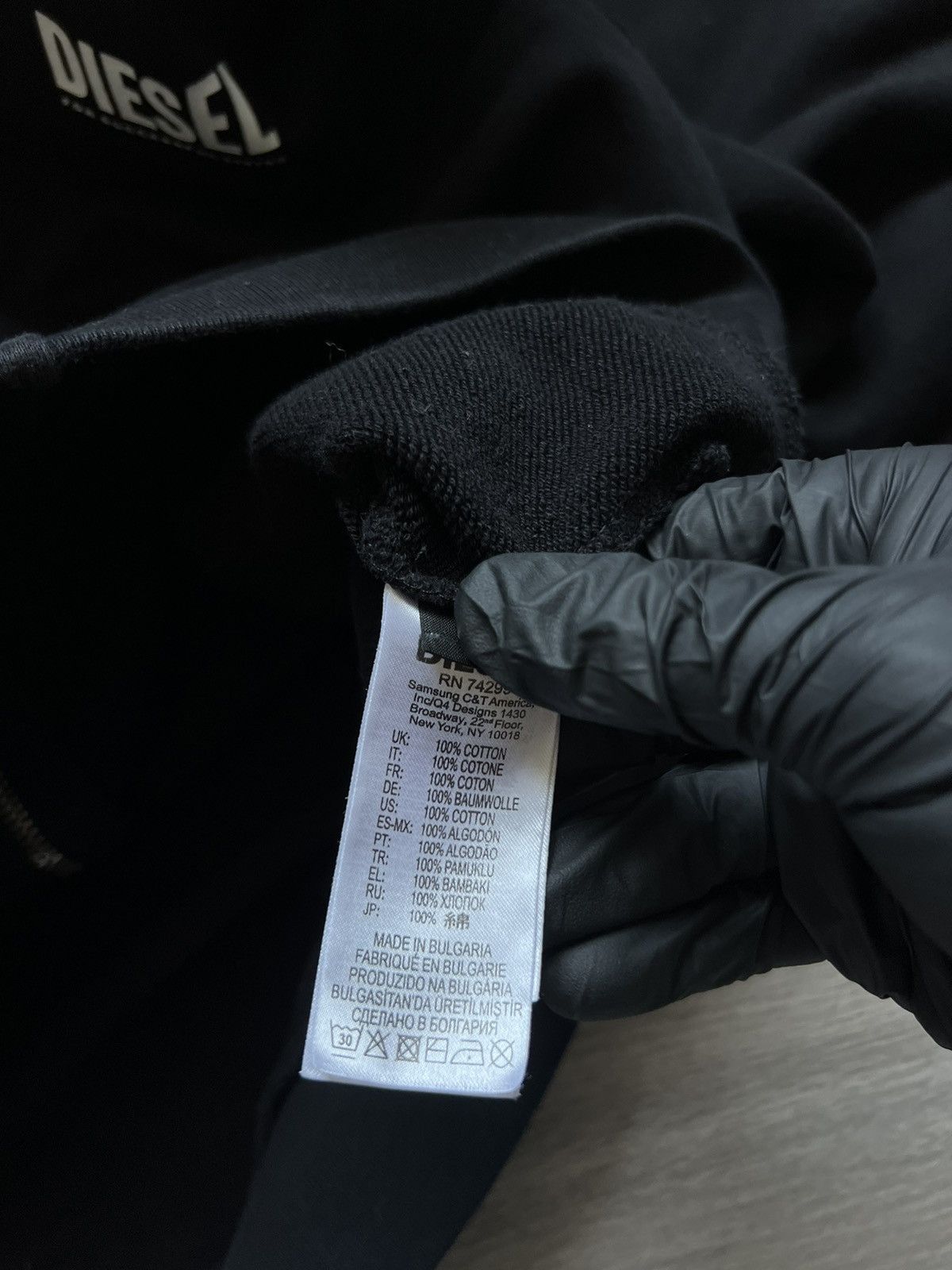 Diesel Vintage Diesel Big Ligo Zip Up Hoodie Black Size US M / EU 48-50 / 2 - 10 Thumbnail