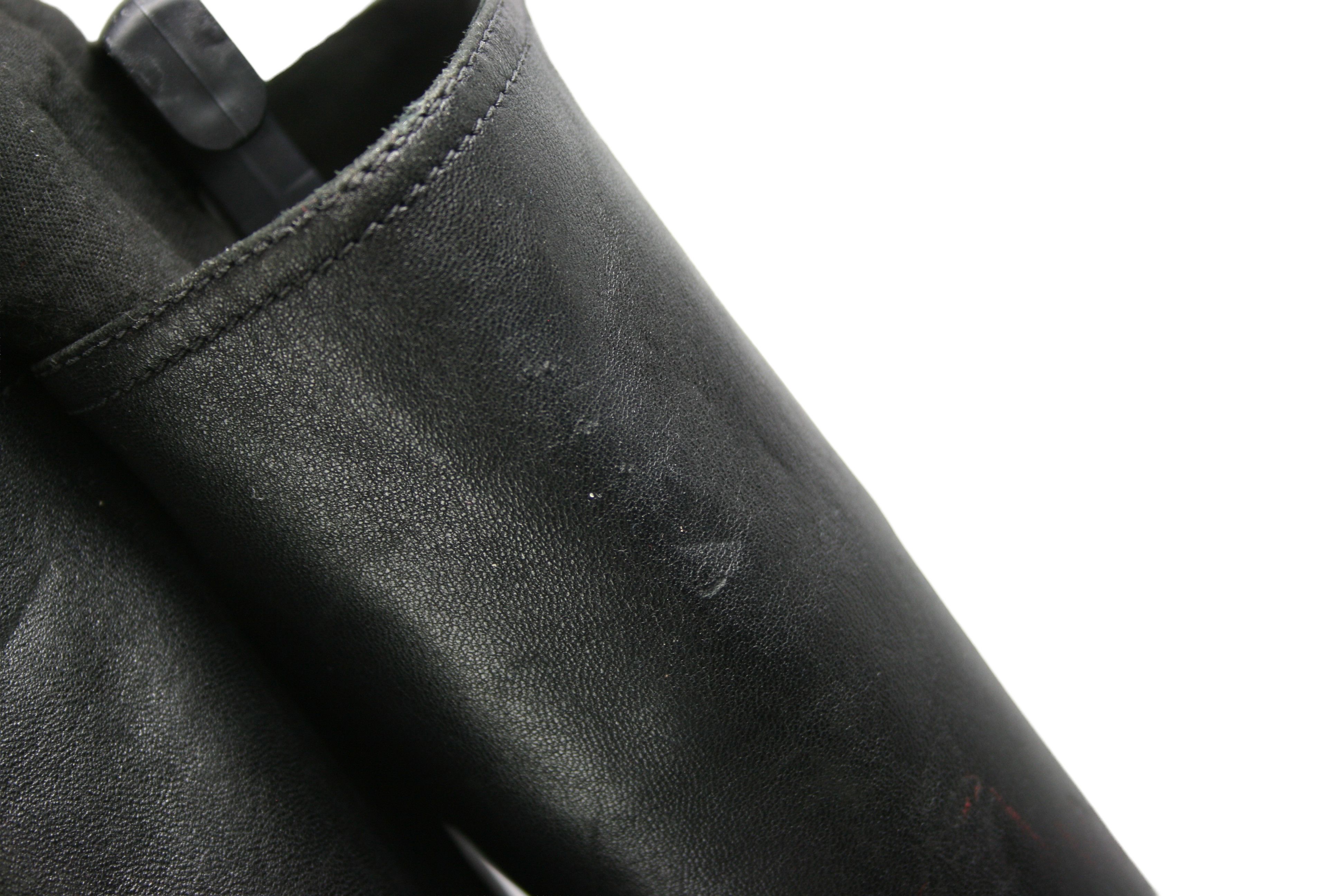 Prada Wedge Y2K Knee Riding Boots Size US 7 / IT 37 - 7 Thumbnail