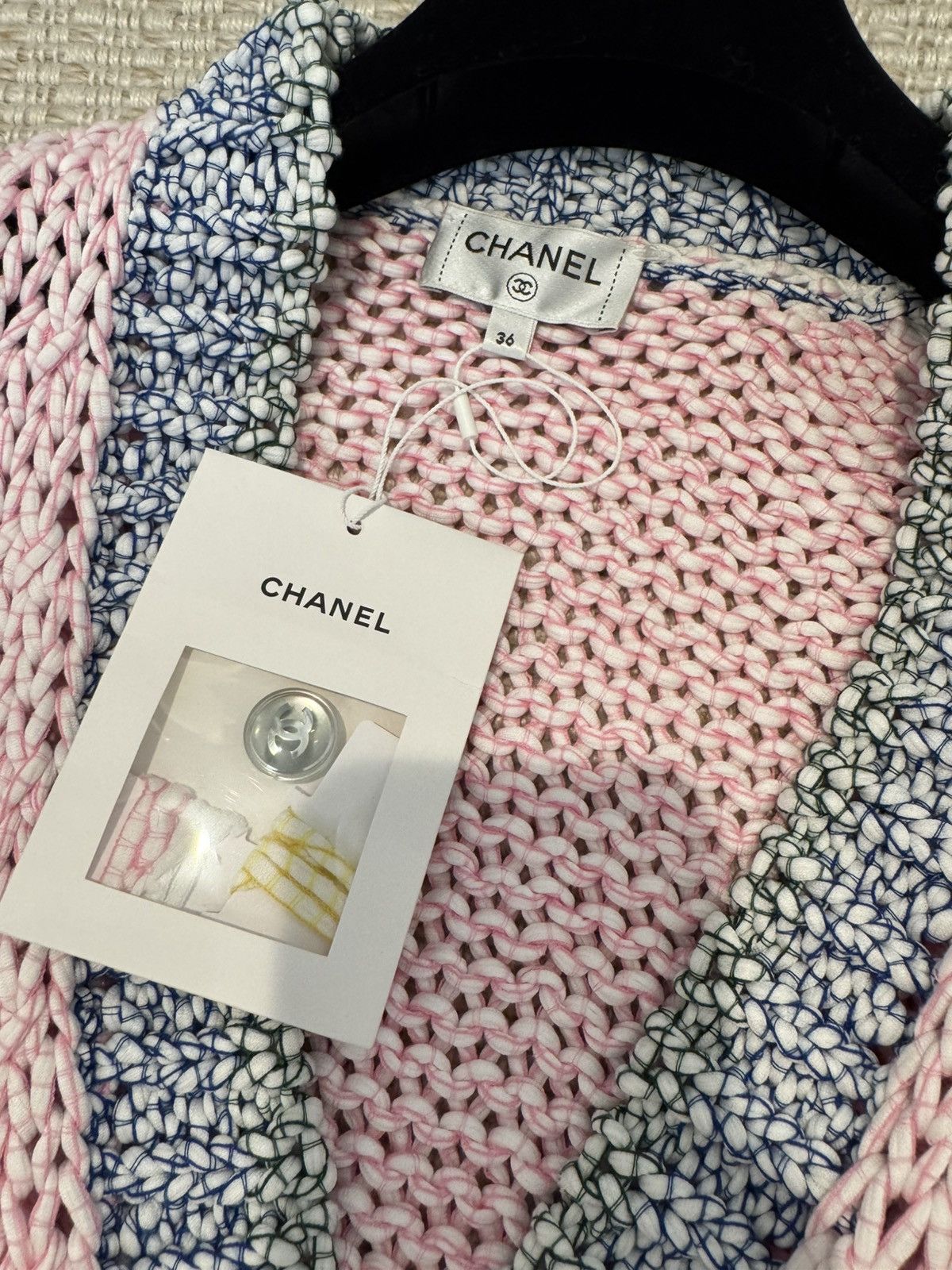 Chanel Chanel 23P Multicolored cardigan szie 36 Size XS / US 0-2 / IT 36-38 - 8 Thumbnail