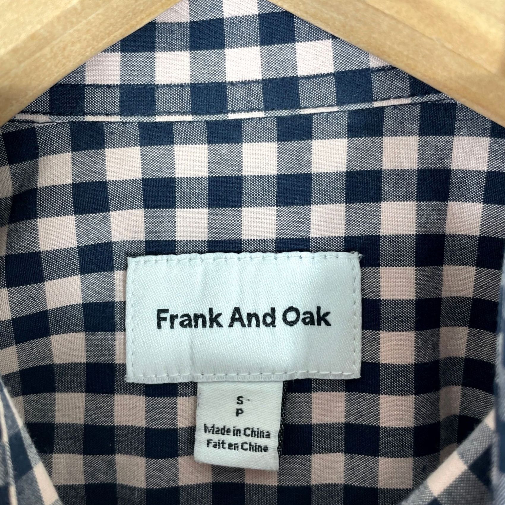 Frank And Oak Frank And Oak Button Down Shirt Mens Small Pink Gingham Checkered Cotton Casual Size US S / EU 44-46 / 1 - 4 Thumbnail