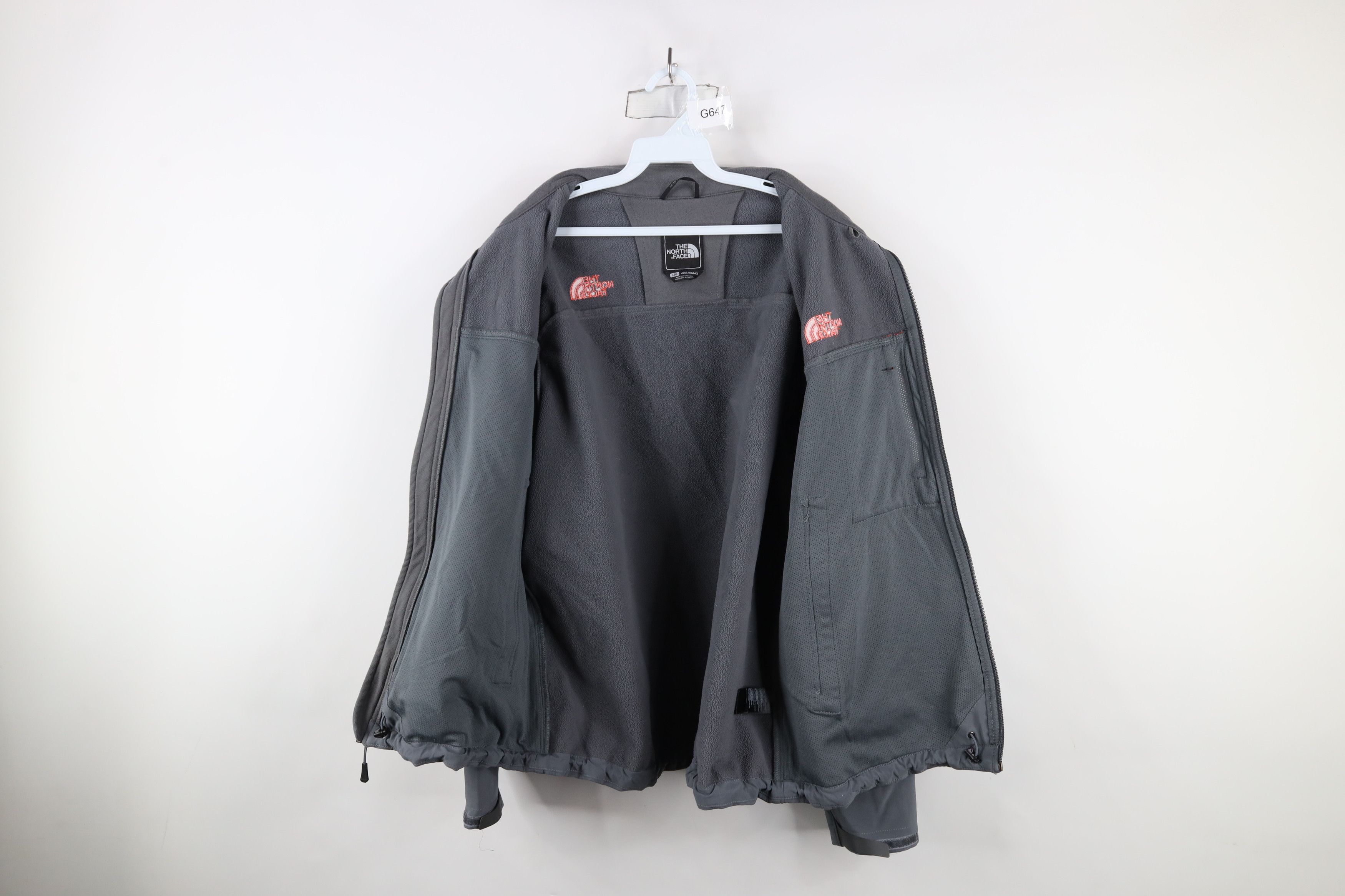 The North Face × Vintage The North Face Fleece Lined Full Zip Soft Shell Jacket Gray Size US L / EU 52-54 / 3 - 13 Thumbnail