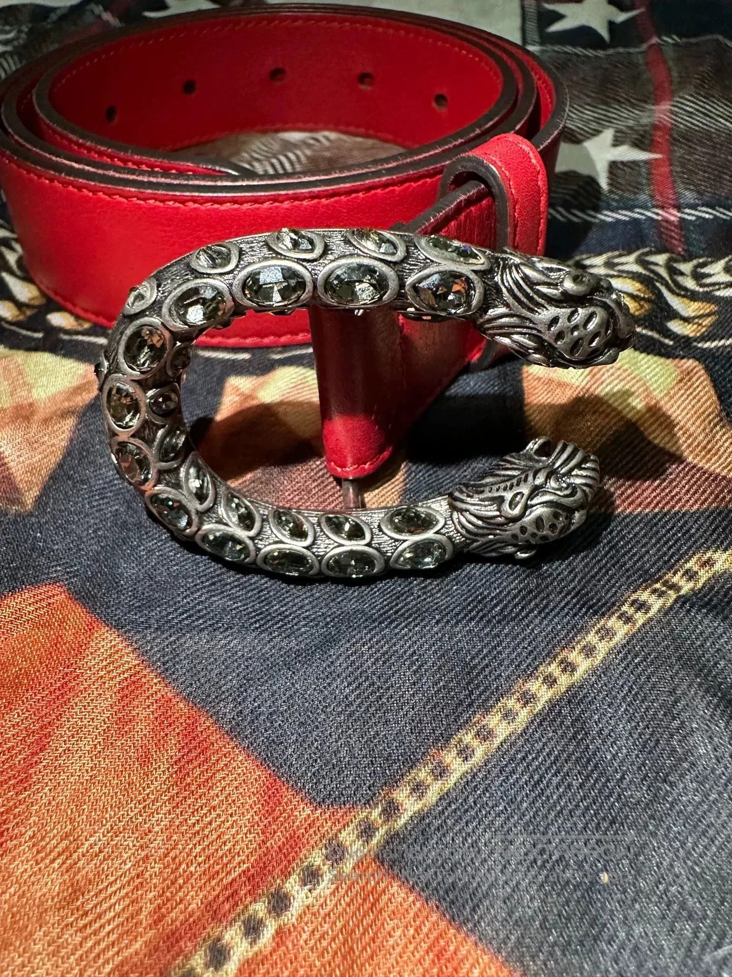 Gucci Gucci Dionysus Red Belt. Size ONE SIZE - 2 Thumbnail