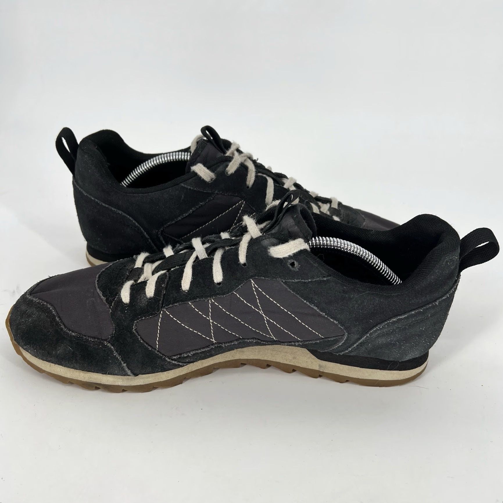 Merrell Merrell Alpine Retro Sneakers Mens Size 10 Navy Blue Leather Nylon Breathable Cushioned Comfort Low Top Rubber Outsole Hiking Walking Men Shoes Size US 10 / EU 43 - 5 Thumbnail