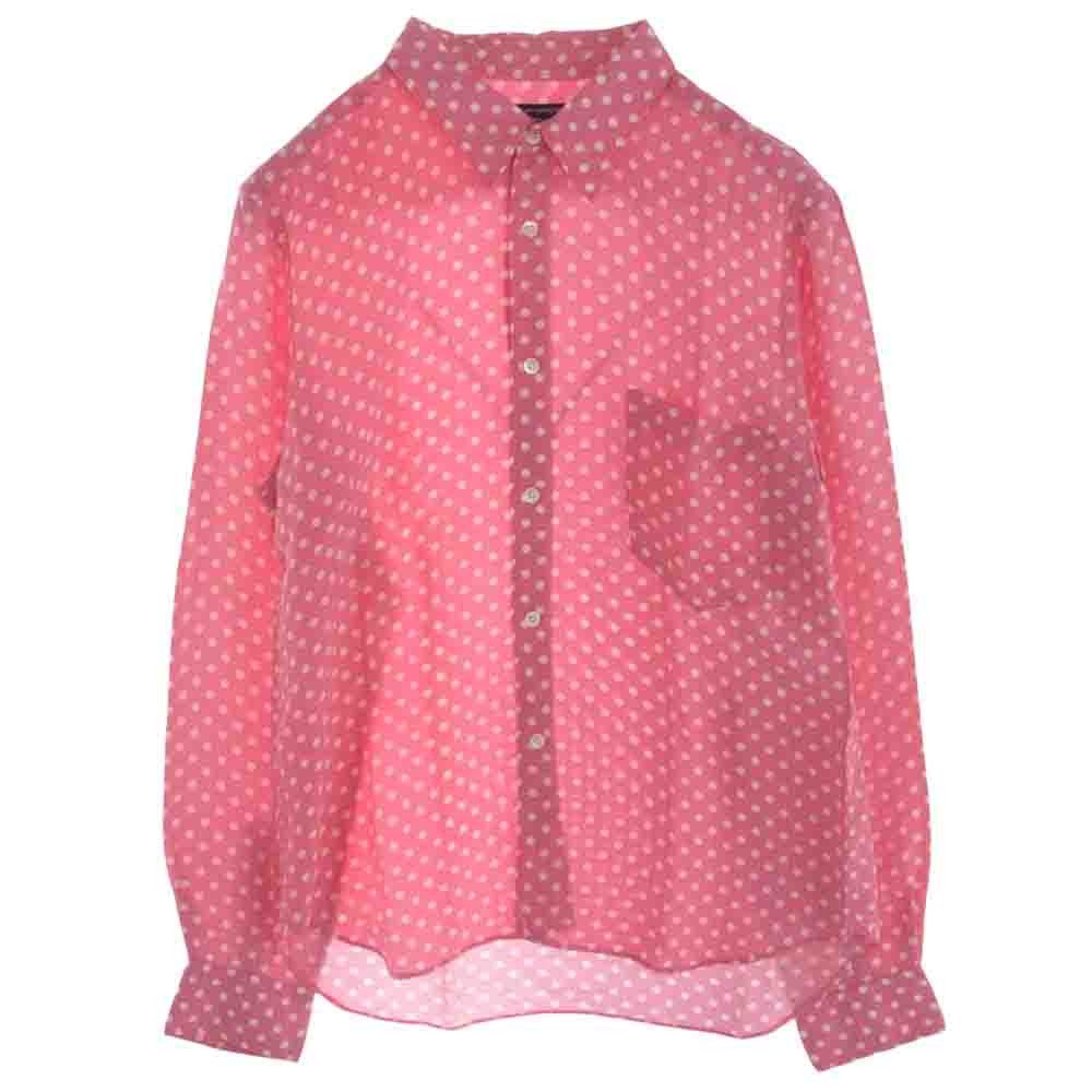Comme des Garcons Homme Shirt All-cupra polka dot long sleeve blouse cotton Pink Size US XS / EU 42 / 0 - 1 Thumbnail