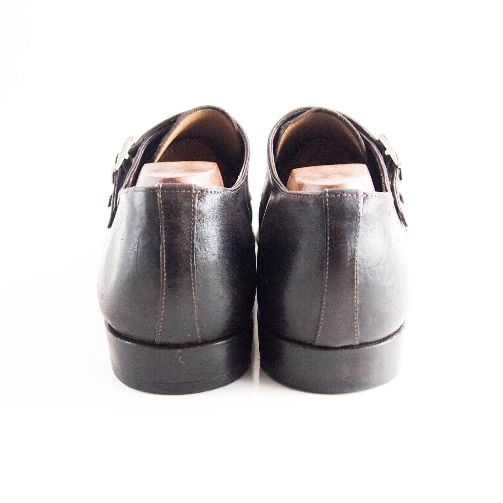 Santoni Santoni Double Monks Brown Leather Suede US 9.5 EU 42.5 Size US 9.5 / EU 42-43 - 5 Thumbnail