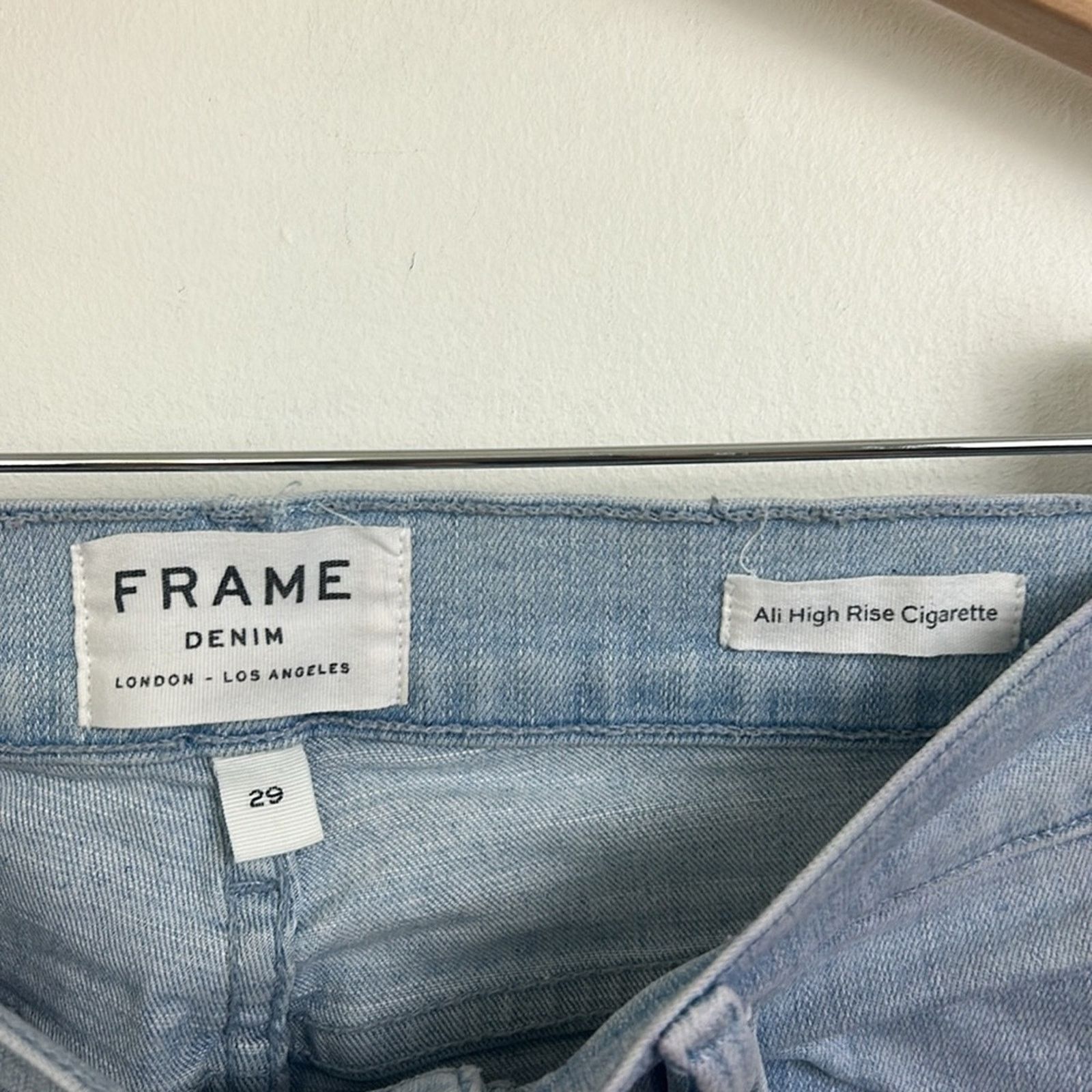 Frame Frame Denim Ali High Rise Cigarette Jeans Size 29" - 6 Thumbnail