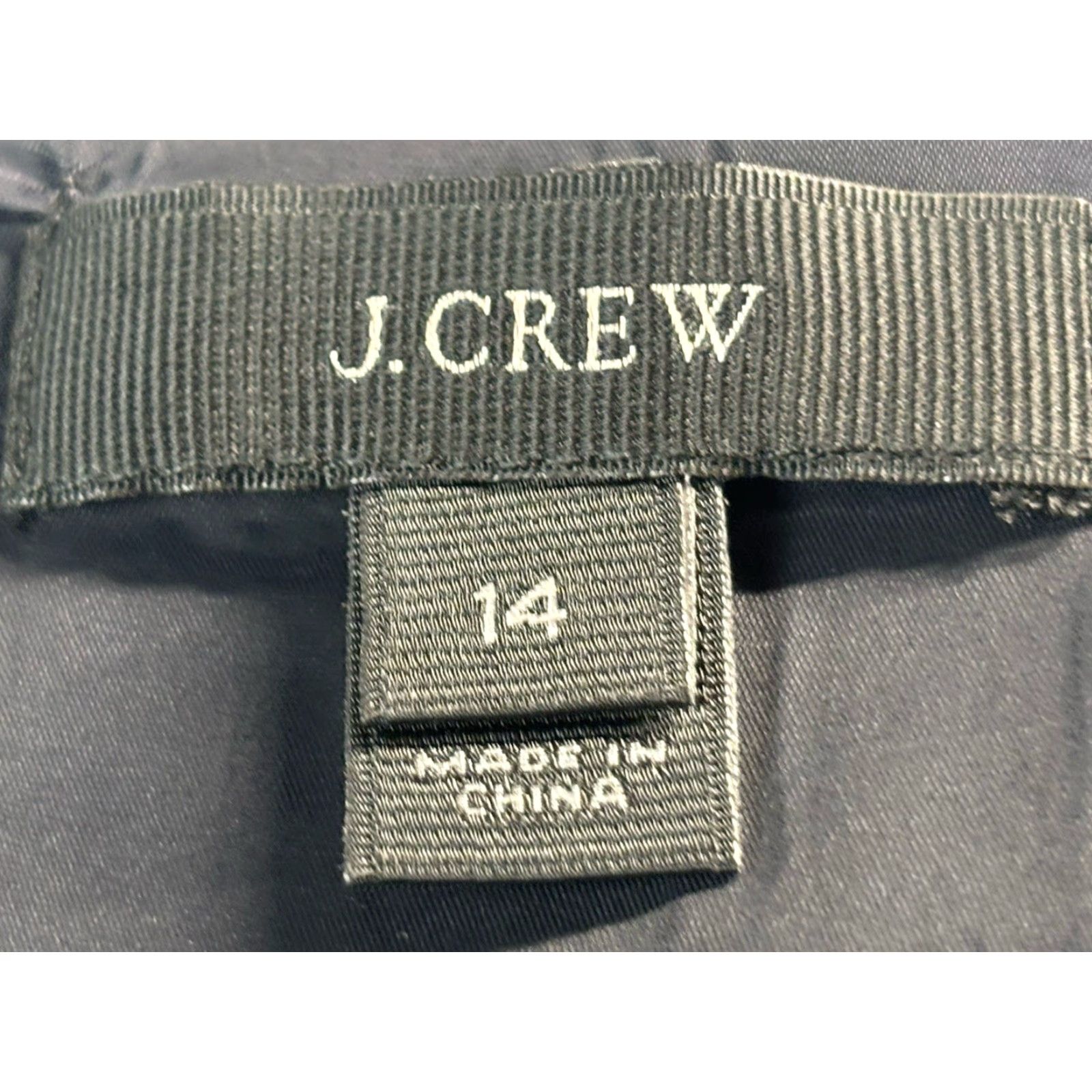 J.Crew J. Crew Factory Sheath Dress Womens 14 Navy Lightweight Wool Lined Capsule Care Dress Sleeveless Zip Knee Length Business Solid Preppy Womens Size XL / US 12-14 / IT 48-50 - 6 Thumbnail