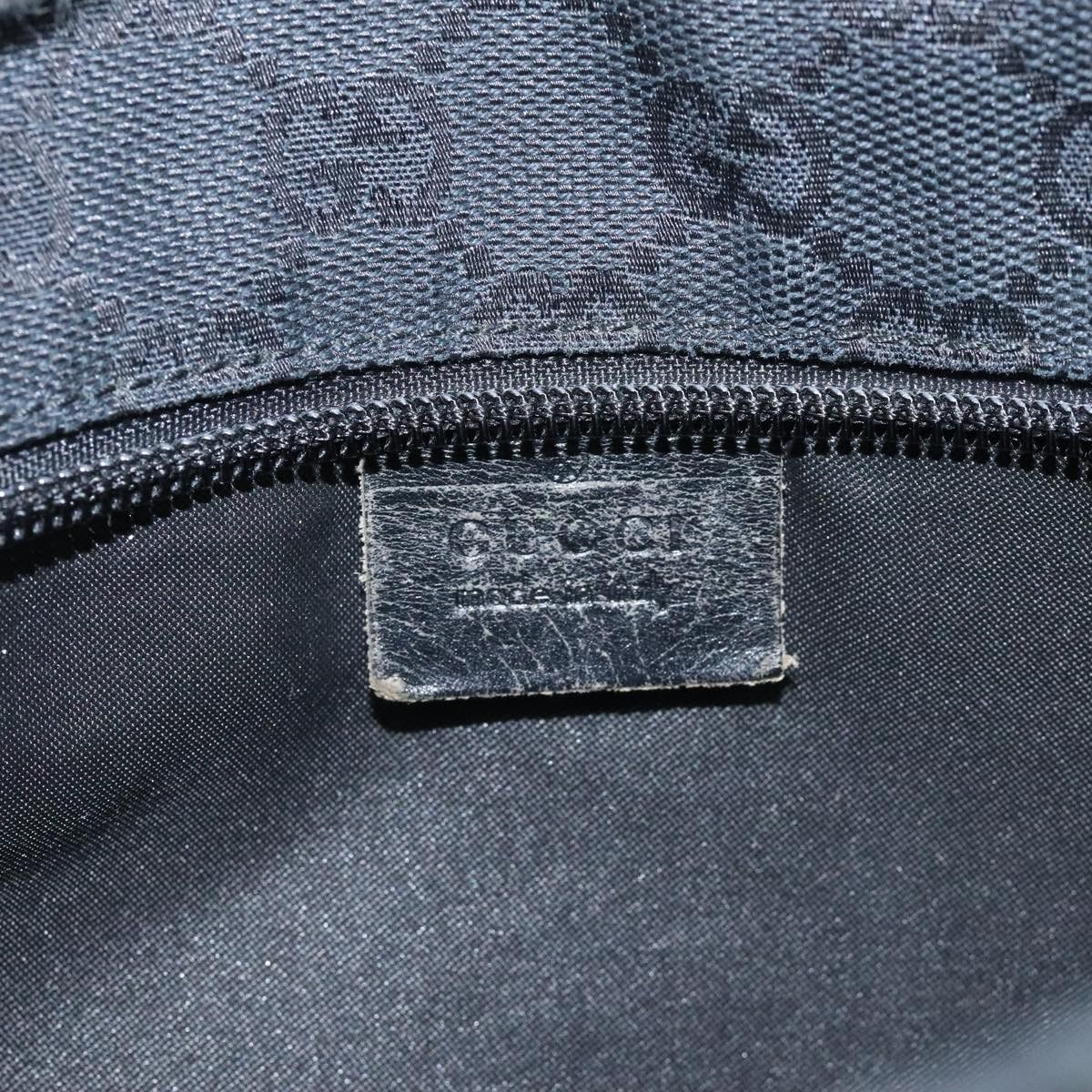 Gucci GUCCI GG Canvas Sherry Line Tote Bag Black White 019 0402 Size ONE SIZE - 17 Thumbnail