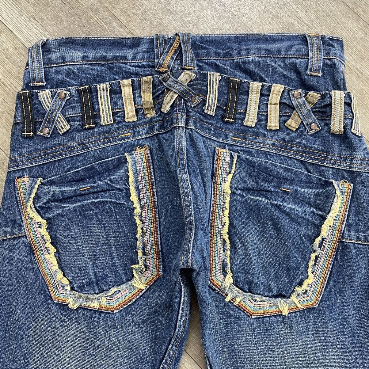 Japanese Brand 2000s Breathmint Double Waist Faded Beauty Beast Lgb Jeans Size US 32 / EU 48 - 3 Thumbnail