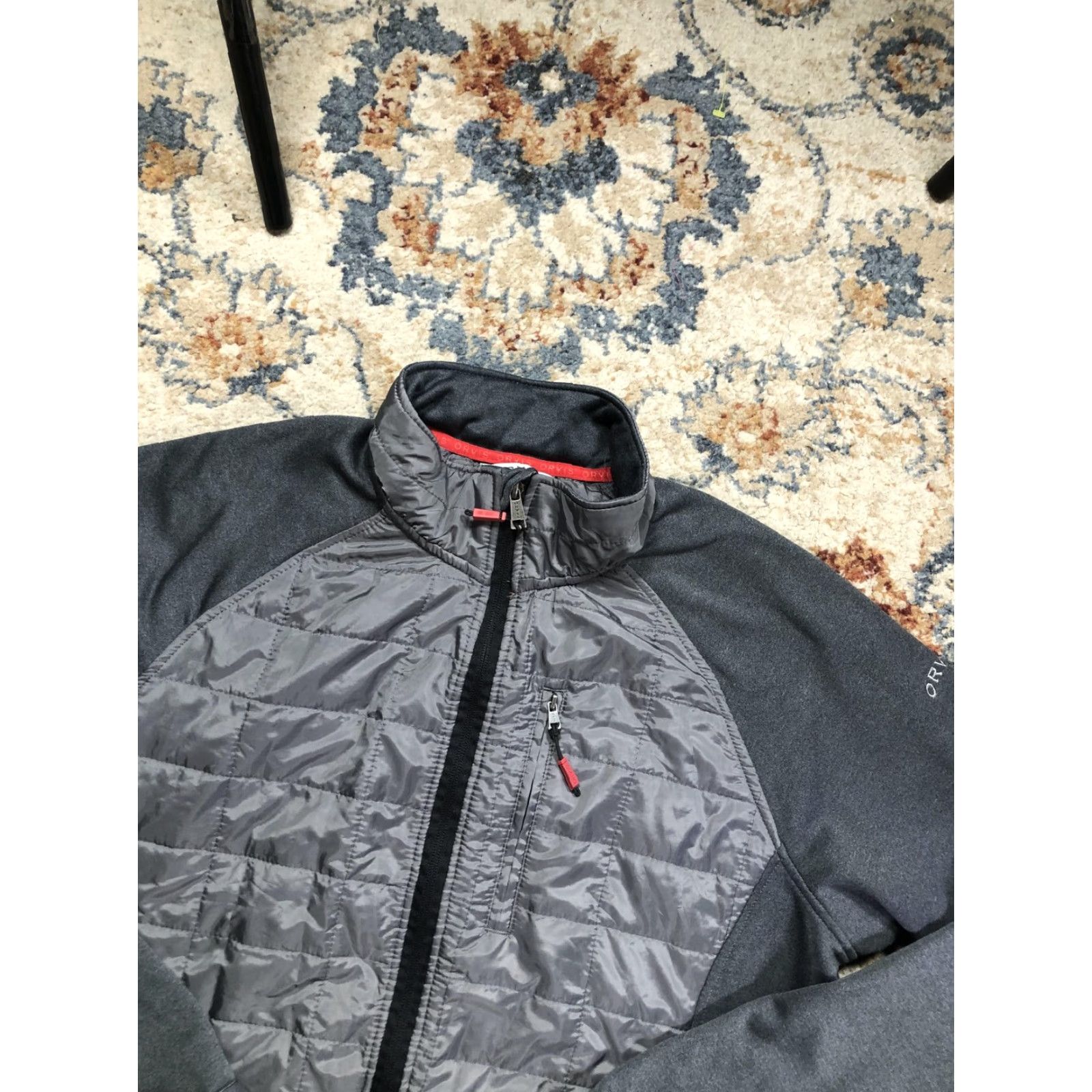 Orvis Orvis Classic Collection Jacket Mens L Gray Quilted Fleece Full Zip Outdoor Lightweight Insulated Size US L / EU 52-54 / 3 - 6 Thumbnail