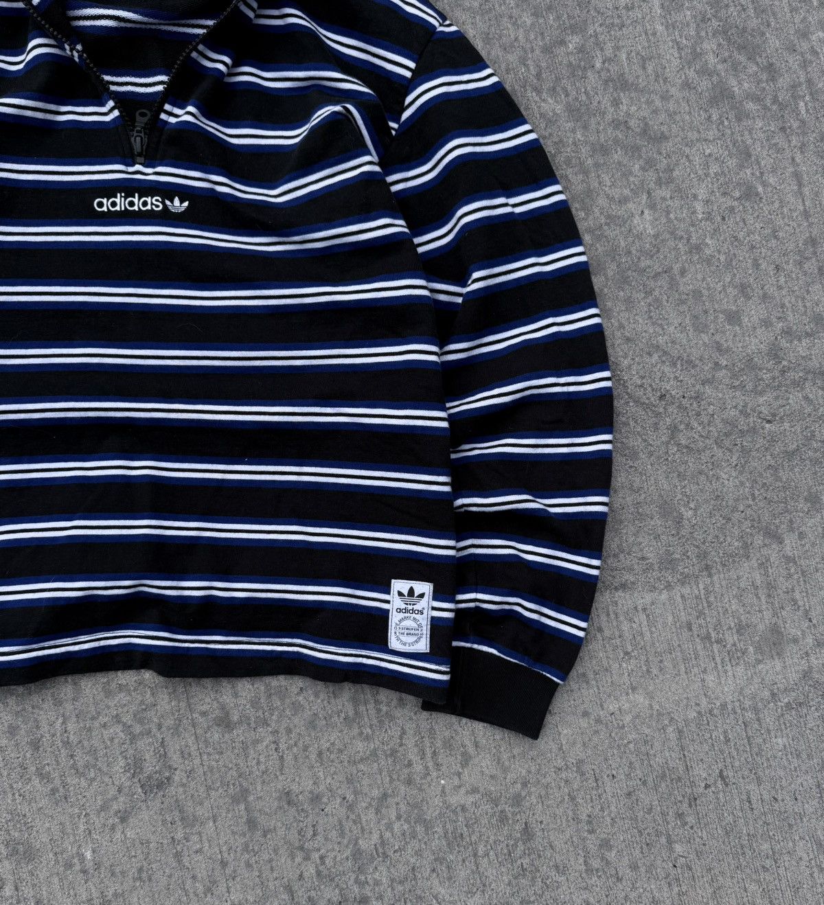 Adidas × Vintage Vintage Adidas Y2K avantgarde streetwear sweater Size US S / EU 44-46 / 1 - 7 Thumbnail