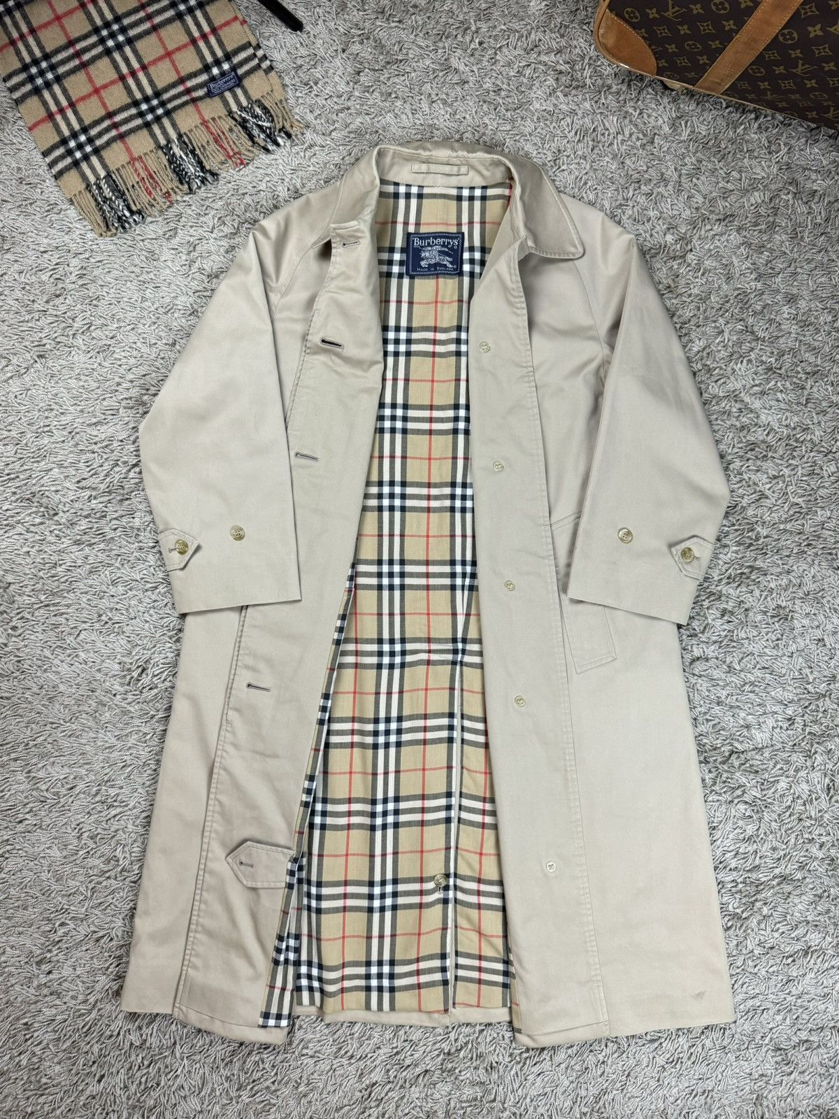 Burberry × Vintage Vintage trench coat Burberry original luxury streetwear item Size M / US 6-8 / IT 42-44 - 2 Thumbnail