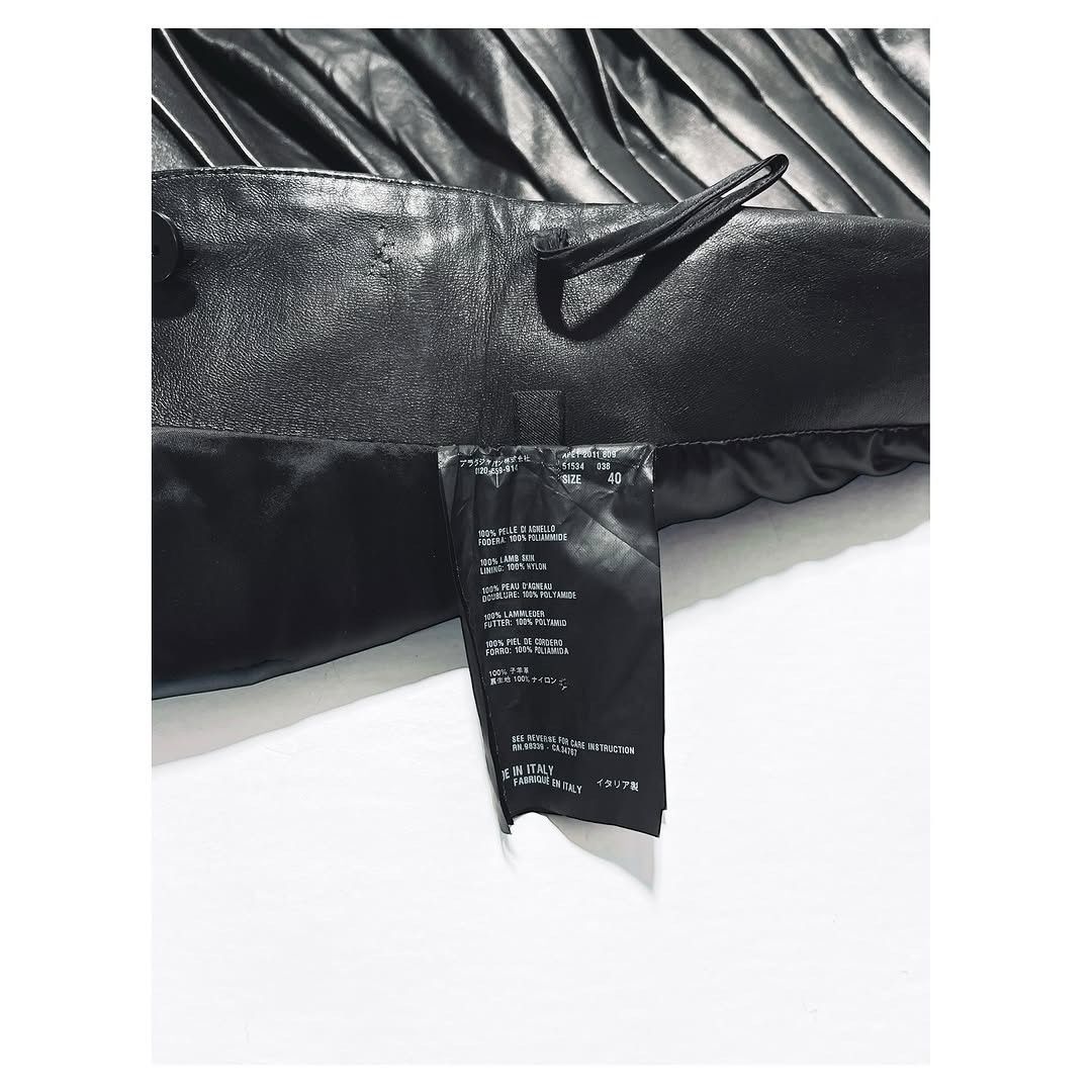 Prada Rare PRADA Lampskin Skirt Size 30" / US 8 / IT 44 - 10 Thumbnail