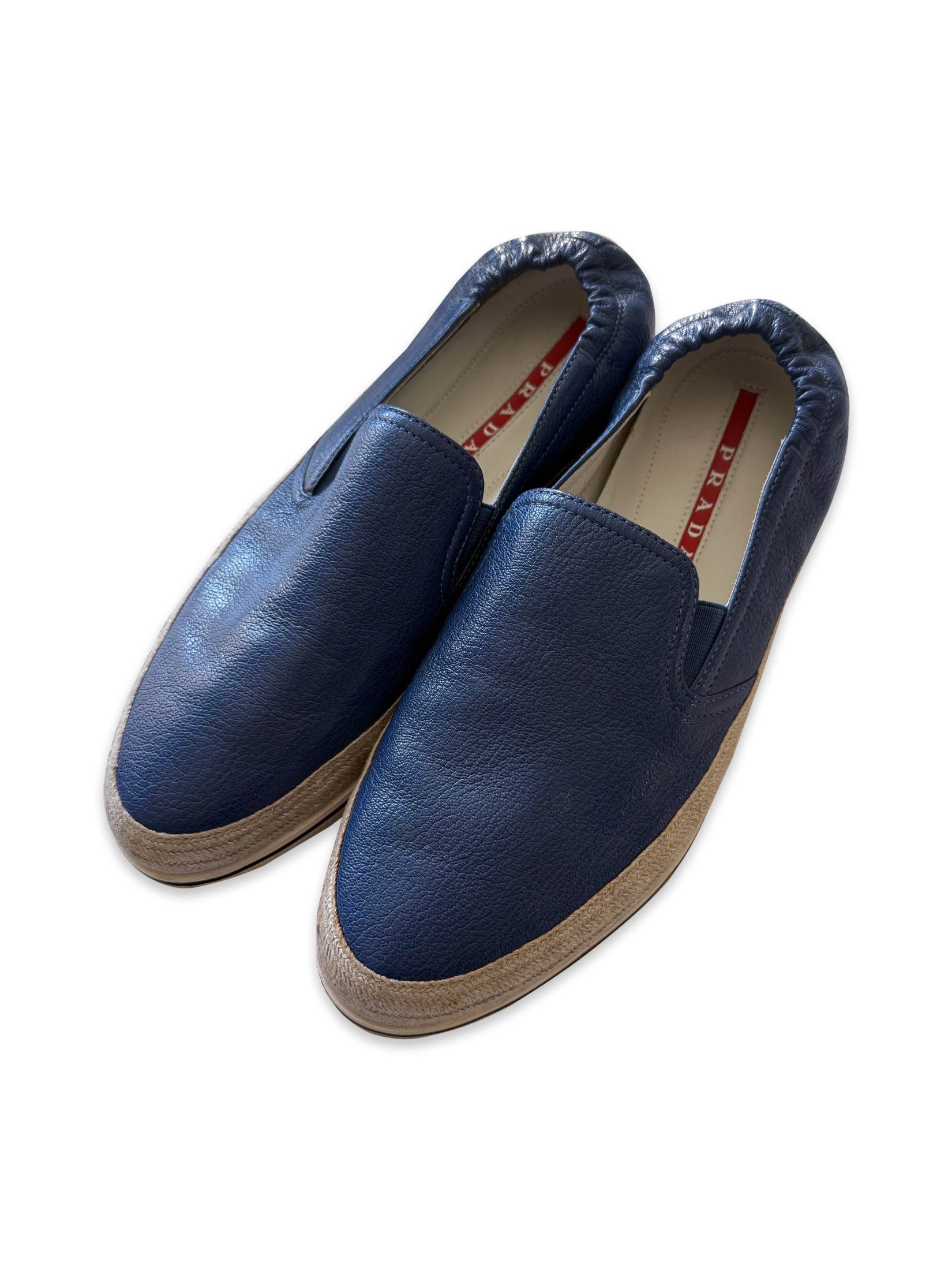 Prada Sport Men\'s Blue Suede Loafers Prada Men main image 2