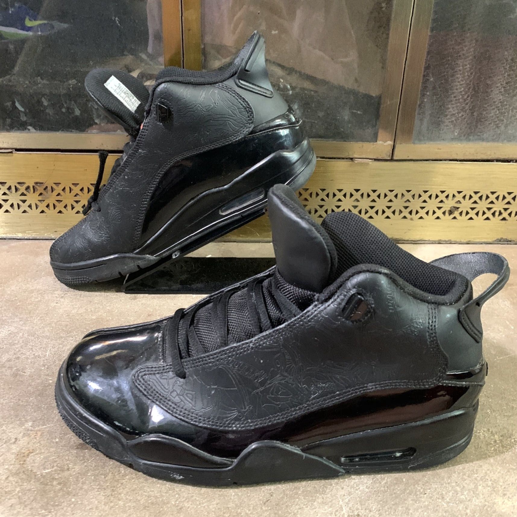 Nike VINTAGE Nike Air Jordan Dub Zero Black 311046-003 Men's Size 8 Limited Rare Basketball sneakers Size US 8 / EU 41 - 2 Thumbnail