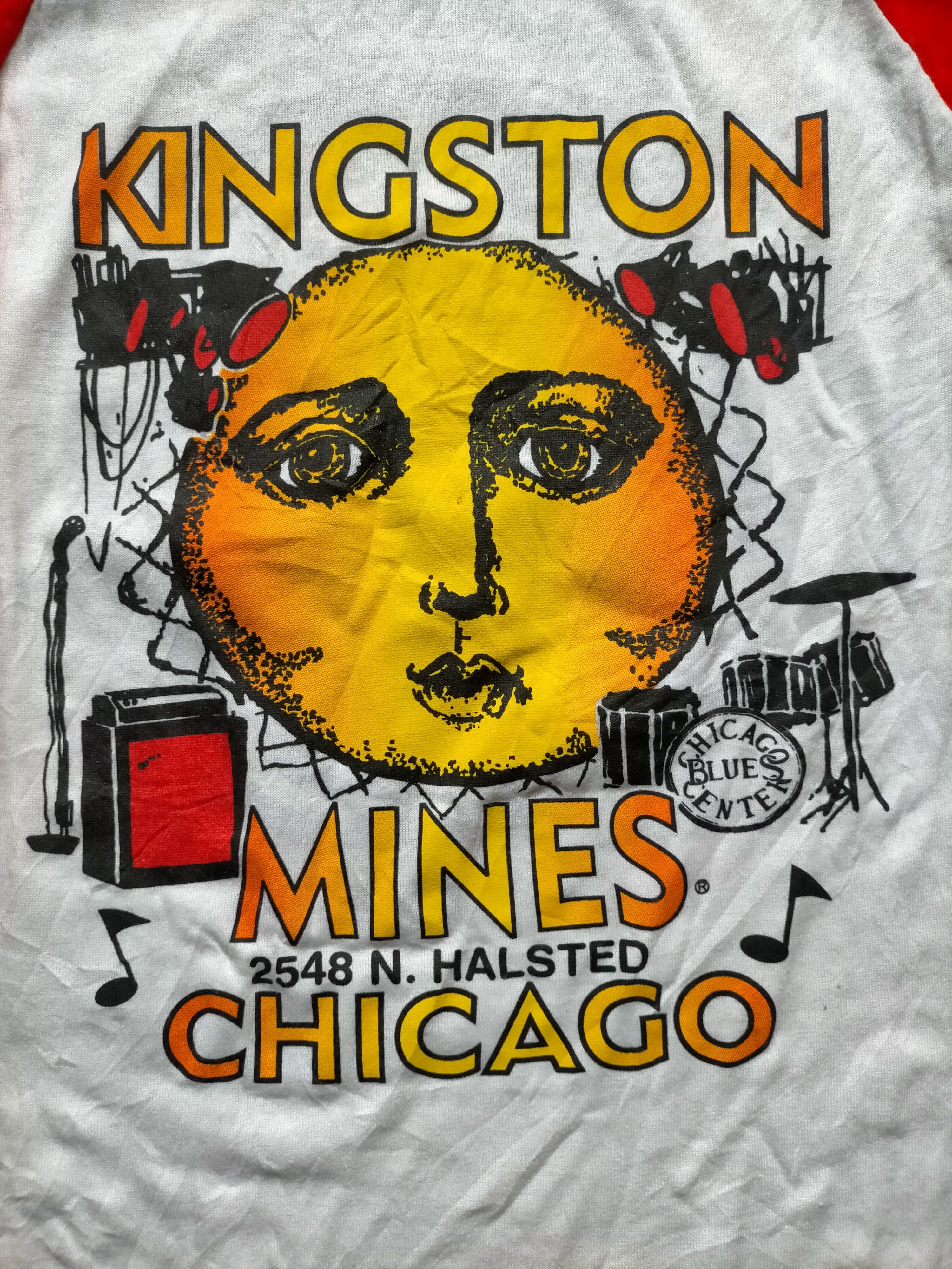 Band Tees Vintage Kingston Mines Chicago Three Quarter tee Size US M / EU 48-50 / 2 - 6 Thumbnail