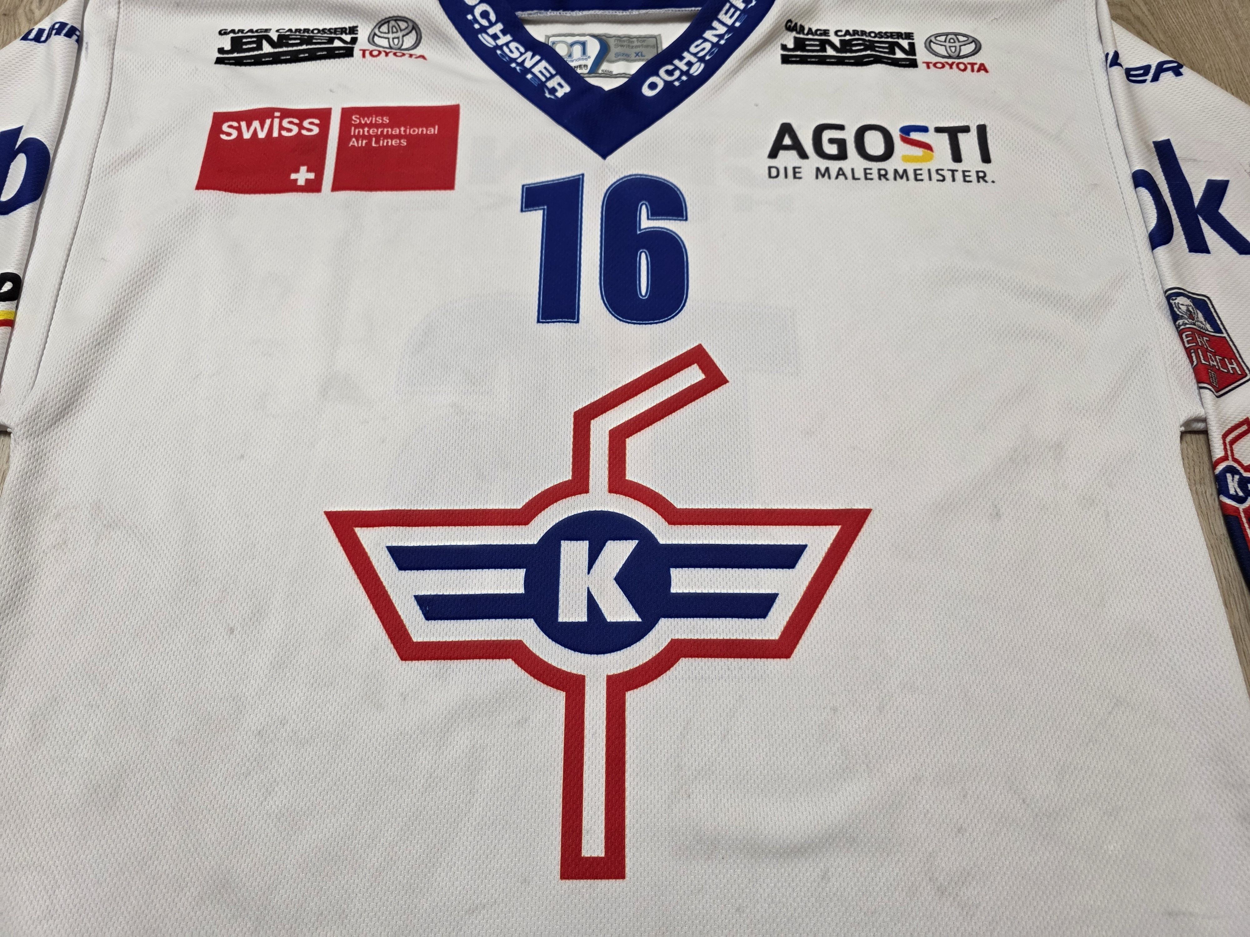 All Sport EHC KLOTEN HOCKEY JERSEY BLUE JERSEY ICE HOCKEY SWITZERLAND Size US XL / EU 56 / 4 - 3 Thumbnail