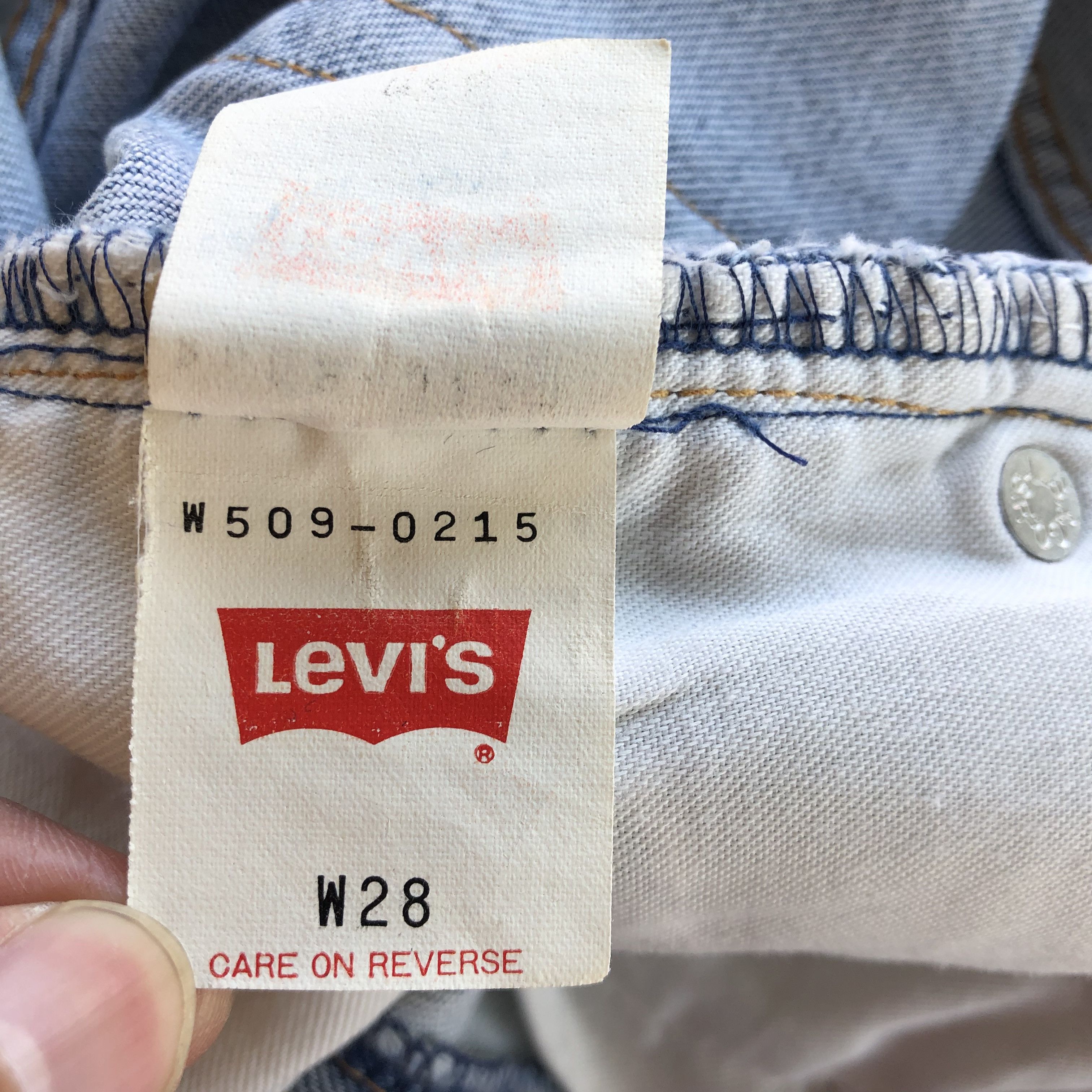 Levi's Vintage Levis 509 Faded Baggy Jeans Levi's Light Wash Denim Size 22" - 10 Thumbnail