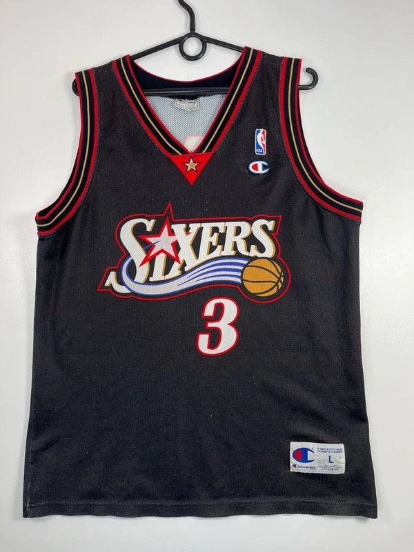 Champion Philadelphia 76ers Allen Iverson 3 Champion Nba Jersey Sz L Size US L / EU 52-54 / 3 - 1 Thumbnail