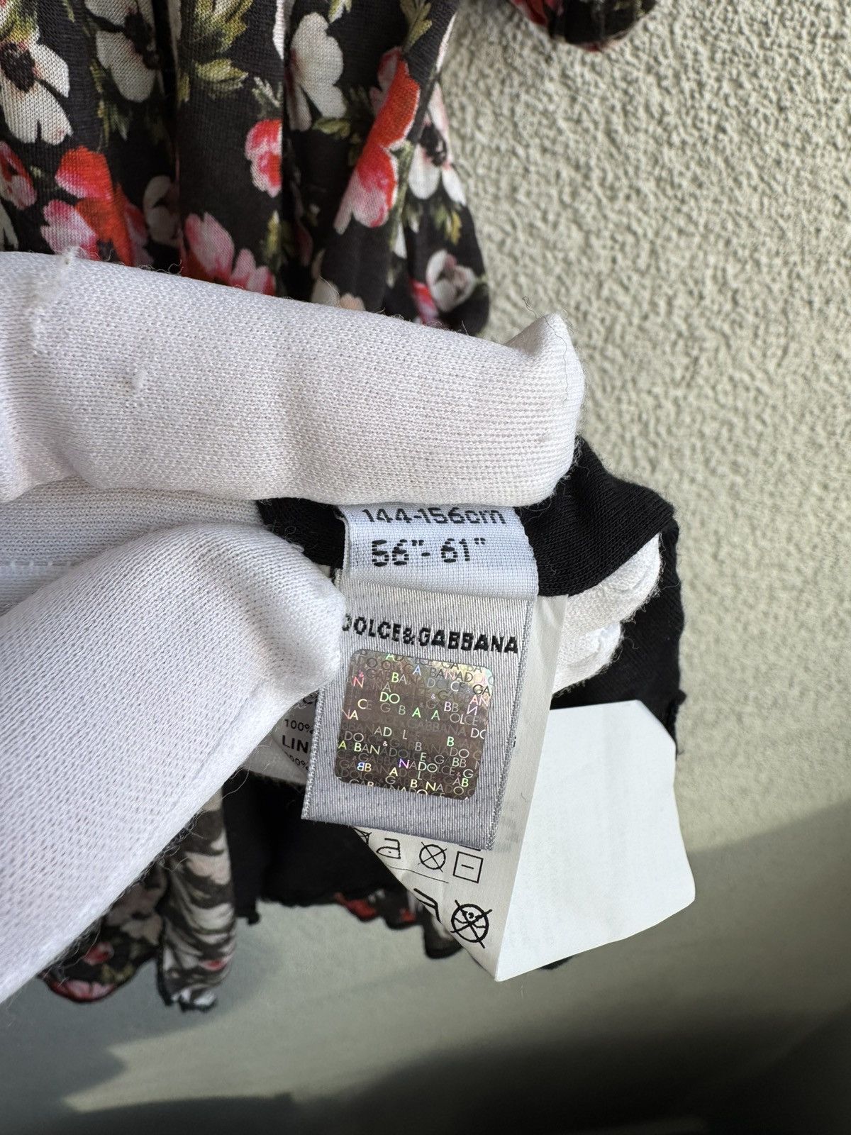 Dolce & Gabbana Dolce & Gabbana Dress Floral Long Sleeve Size XXS / US 00 / IT 34 - 8 Thumbnail