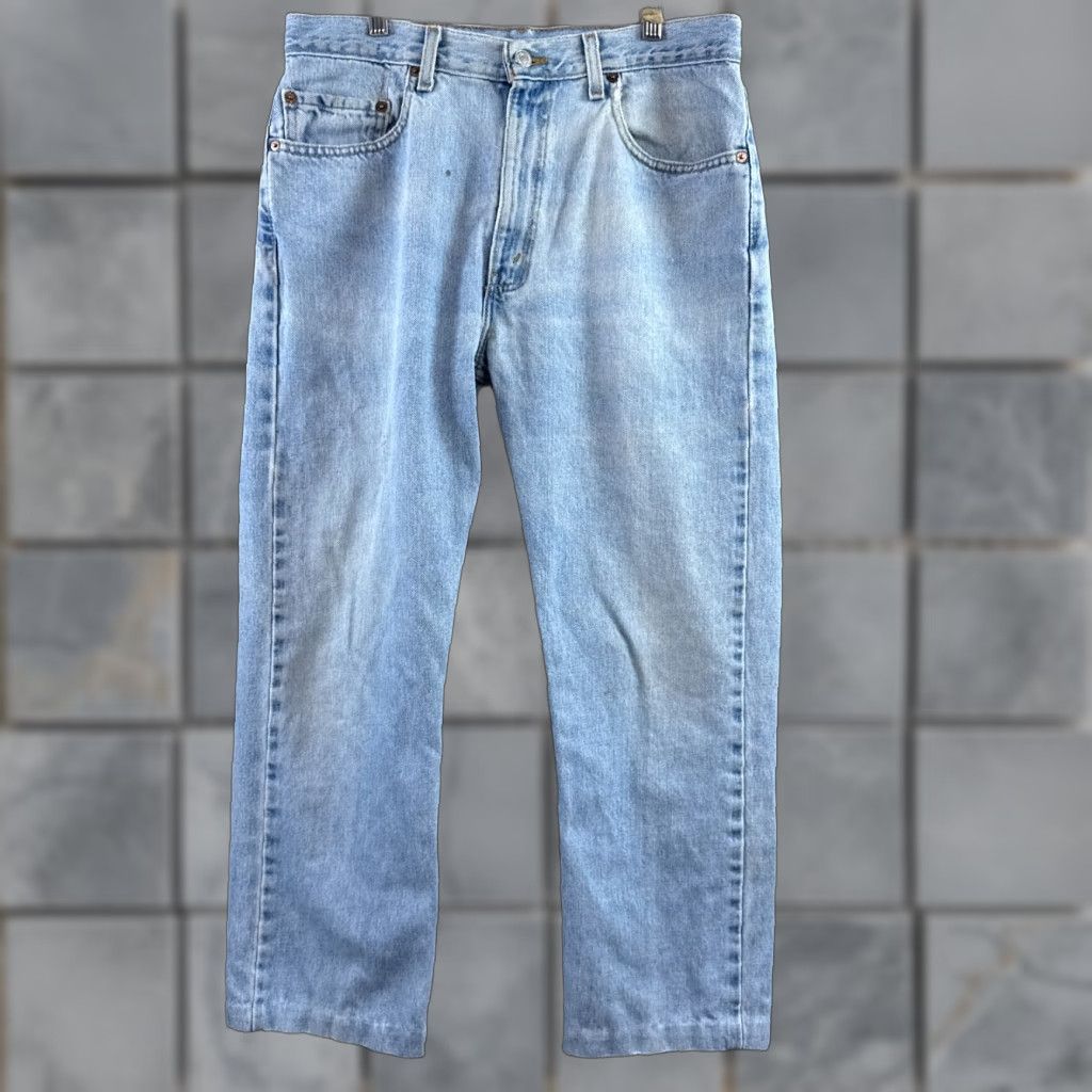 Levi's VINTAGE Levi's 505 Jeans Men 34x27 Blue 90s Made USA Faded Ins Altered Tag34x30 Jeans Mens Distressed 90s Theme Size US 34 / EU 50 - 1 Thumbnail