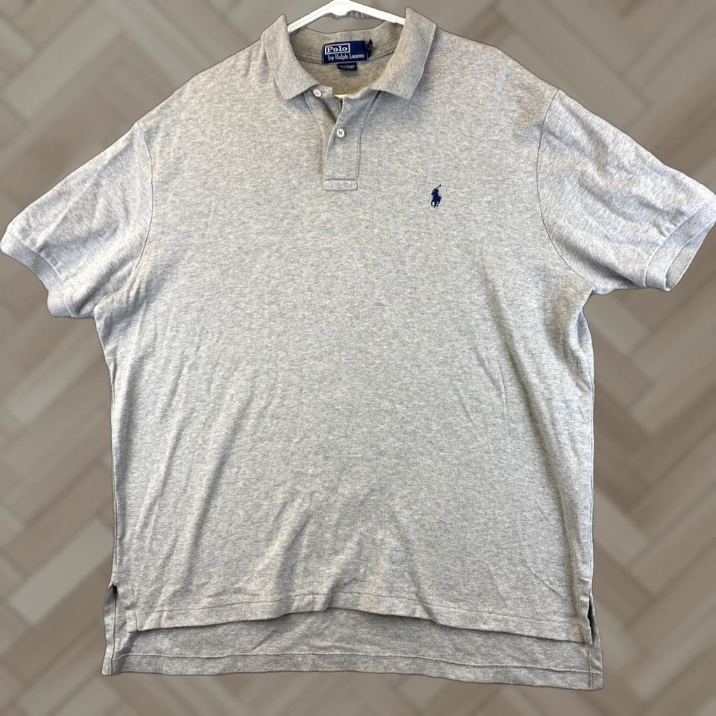 Polo Ralph Lauren Ralph Lauren Men's Classic Fit Short Sleeve Polo Shirt Gray XL Mens Size US XL / EU 56 / 4 - 1 Thumbnail