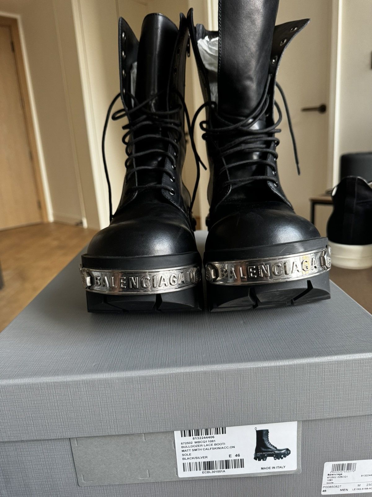 Balenciaga Balenciaga Bulldozer Lace Up Boot In Black. | Grailed Balenciaga Balenciaga Bulldozer Lace Up Boot In Black. | Grailed